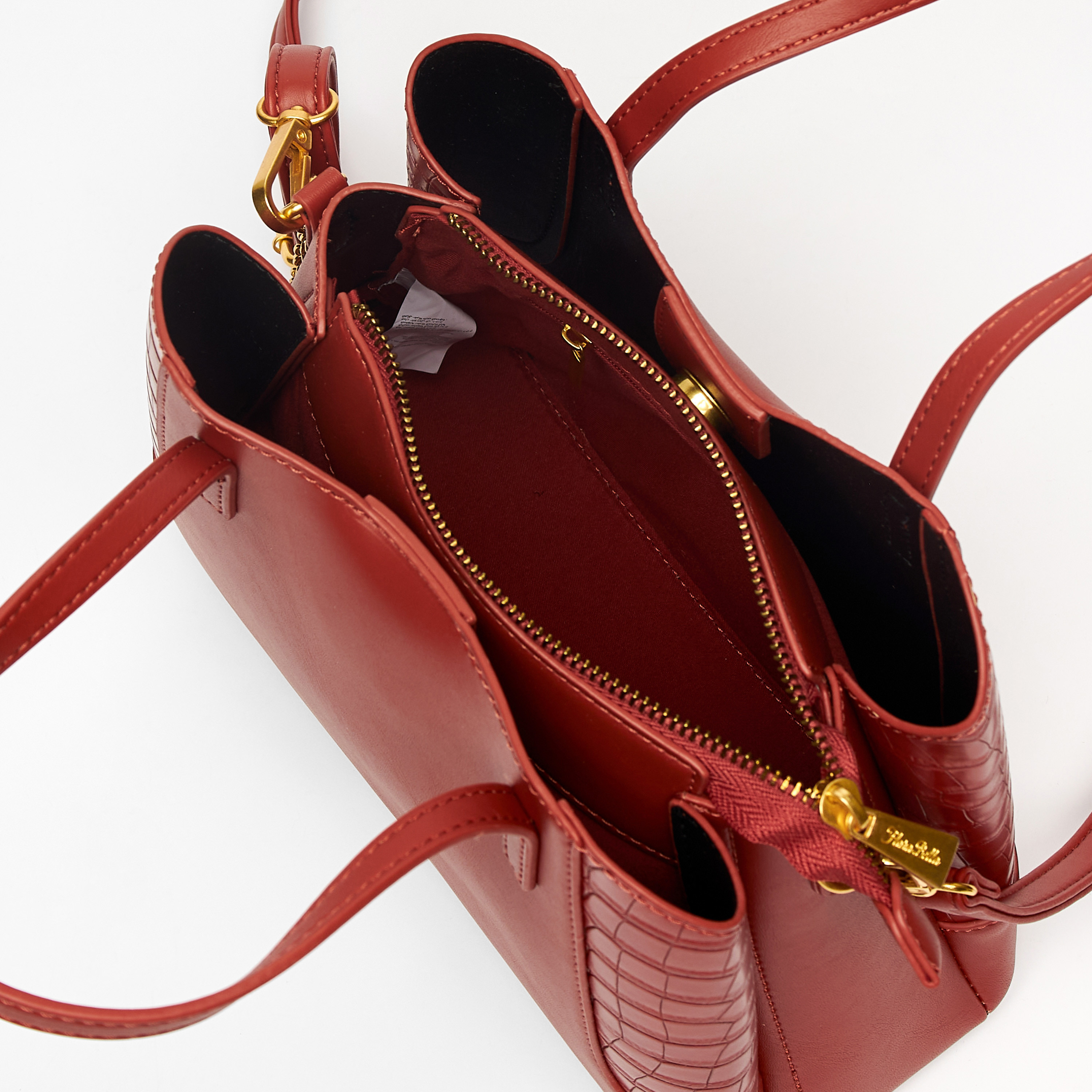 شنطة توتي سادة بأحزمة مزدوجة وسحاب إغلاق من فلورا بيلا-women-bagsandwallets-handbags-image-6