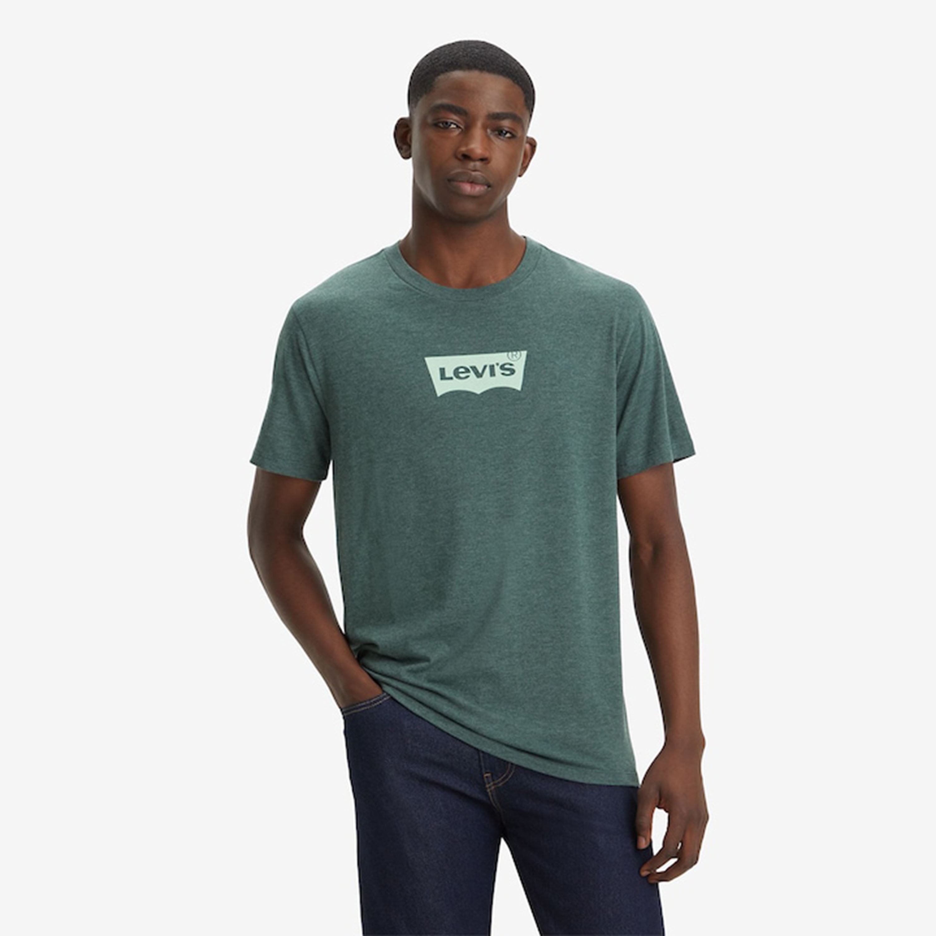 Levi's Logo Print Crew Neck Short Sleeves Men's T-Shirt-men-clothing-tshirtsandpolos-tshirts-image-1