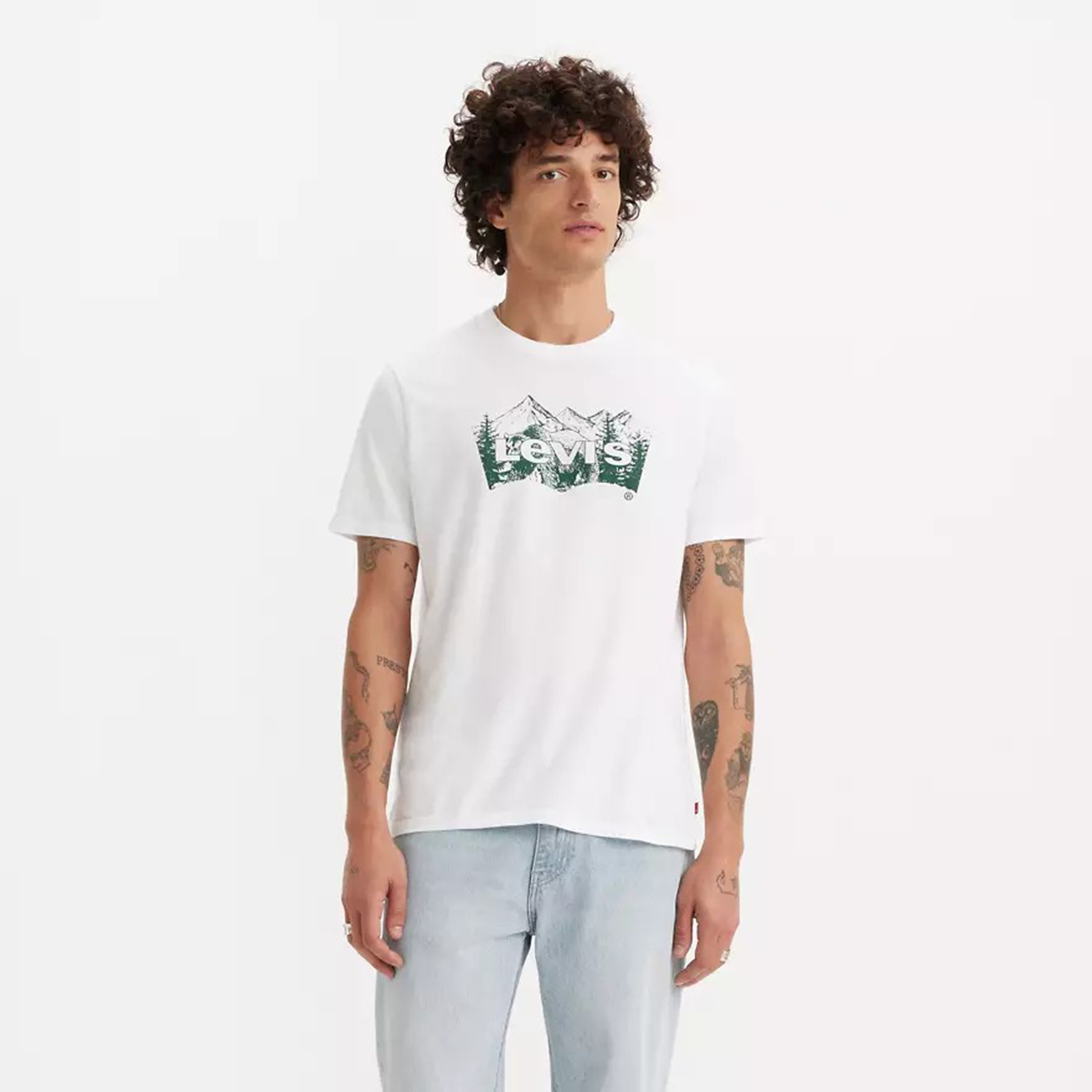  تي شيرت رجالي بأكمام قصيرة ورقبة دائرية ورسومات جرافيكية من ليفايس-men-clothing-tshirtsandpolos-tshirts-image-1