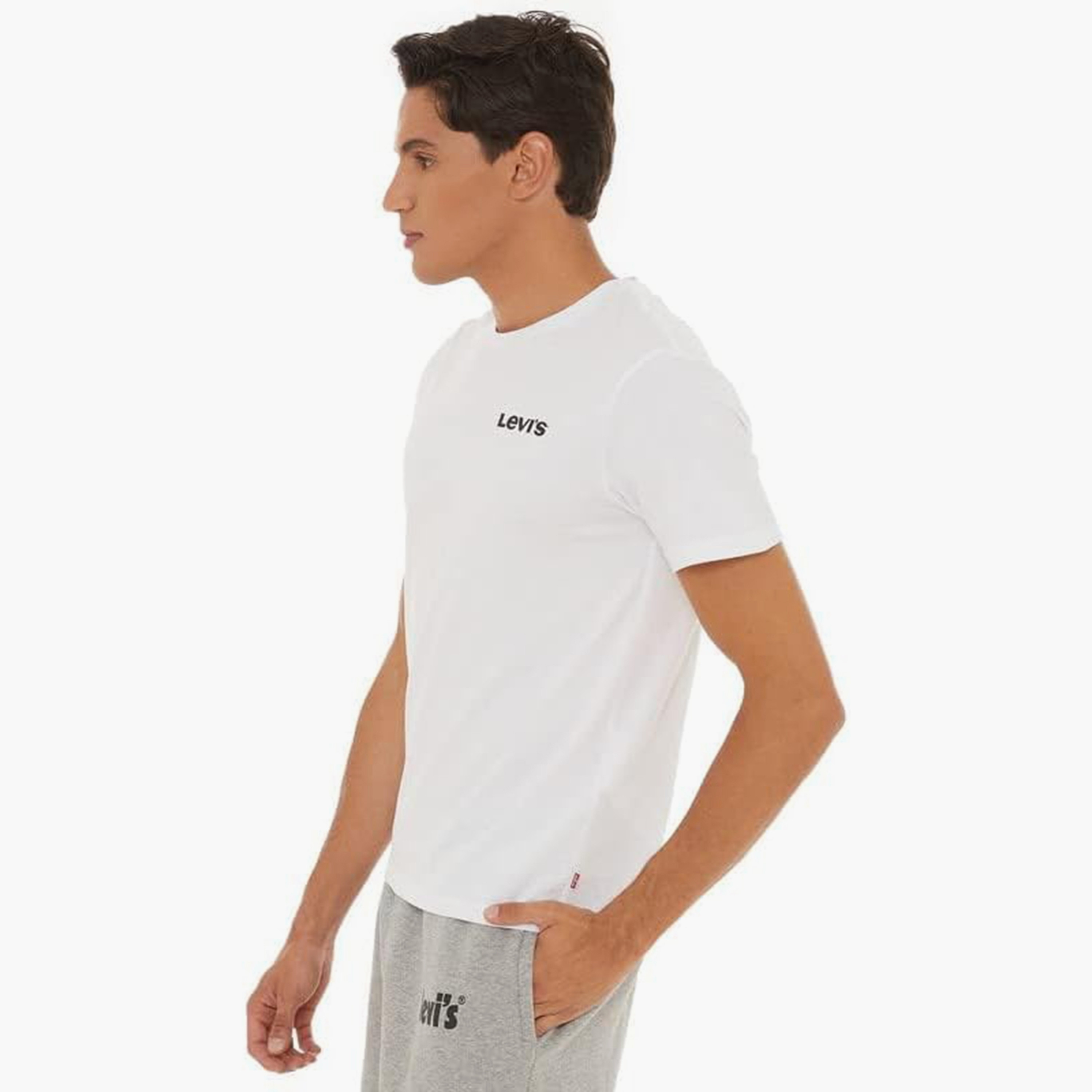 Levi's Logo Print Crew Neck Short Sleeves Men's T-Shirt-men-clothing-tshirtsandpolos-tshirts-image-2
