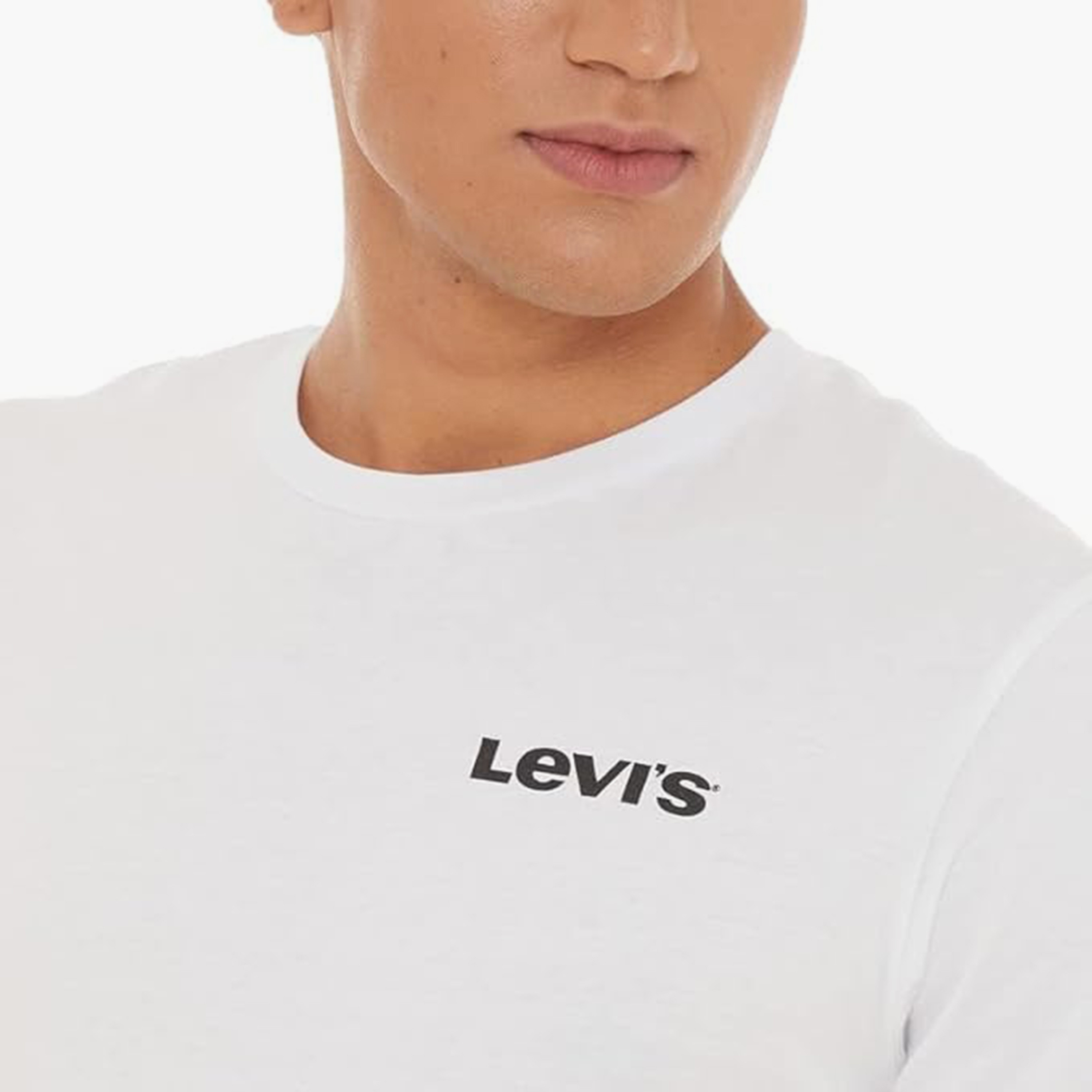Levi's Logo Print Crew Neck Short Sleeves Men's T-Shirt-men-clothing-tshirtsandpolos-tshirts-image-3