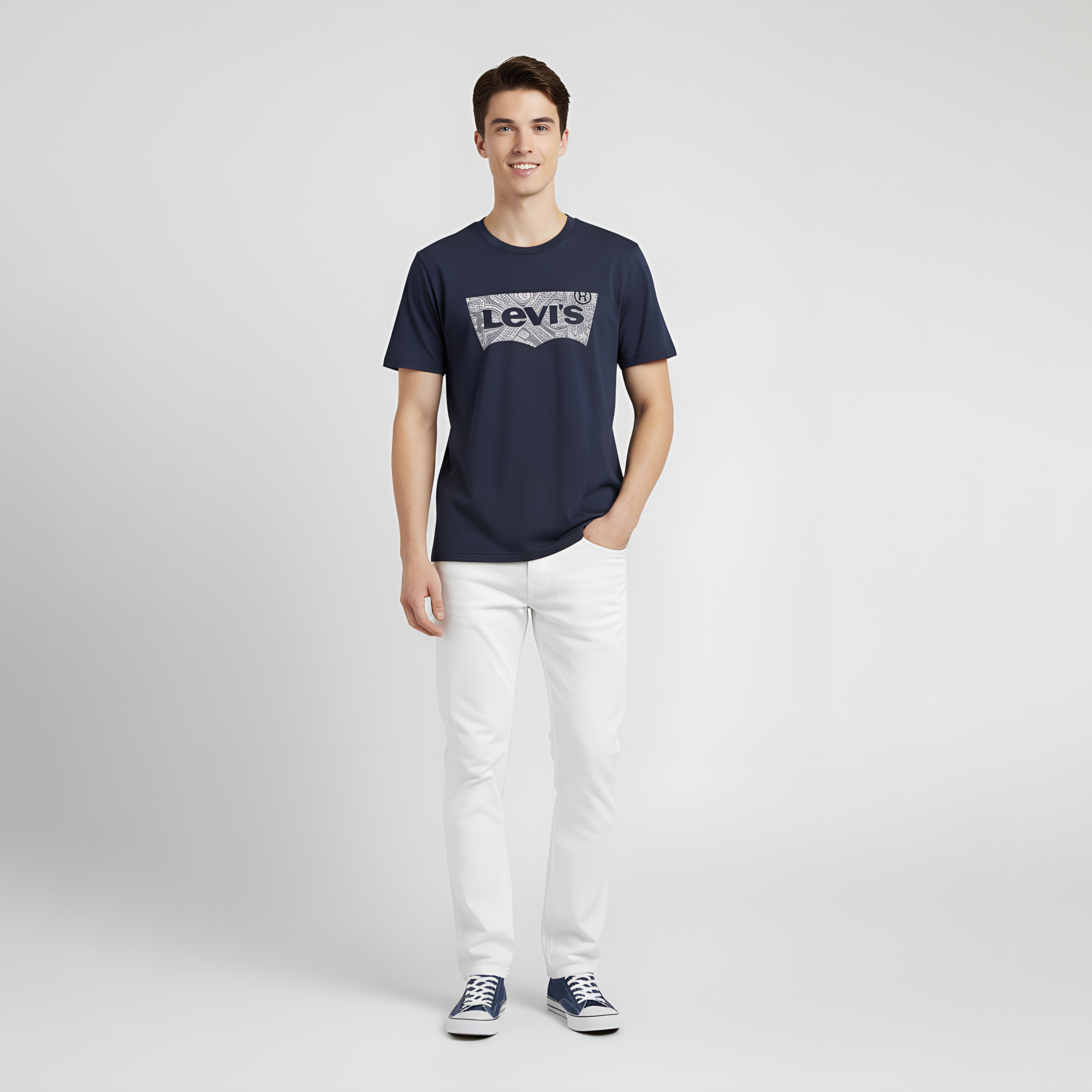 Levi's Graphic Print Crew Neck Short Sleeves Men's T-Shirt-men-clothing-tshirtsandpolos-tshirts-image-2