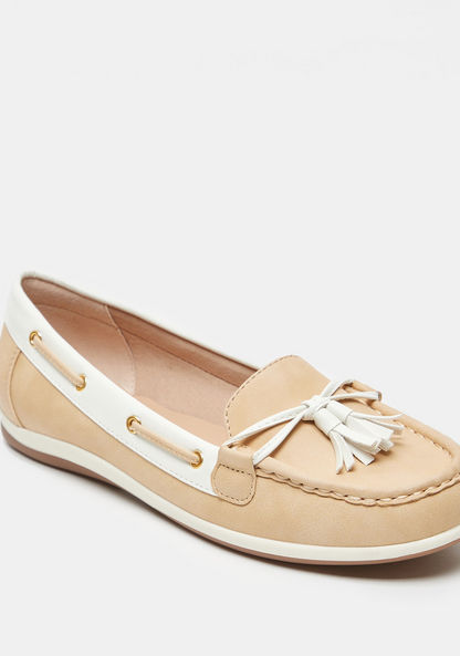 Le Confort Slip-On Loafers with Bow Accent-Women%27s Casual Shoes-image-0