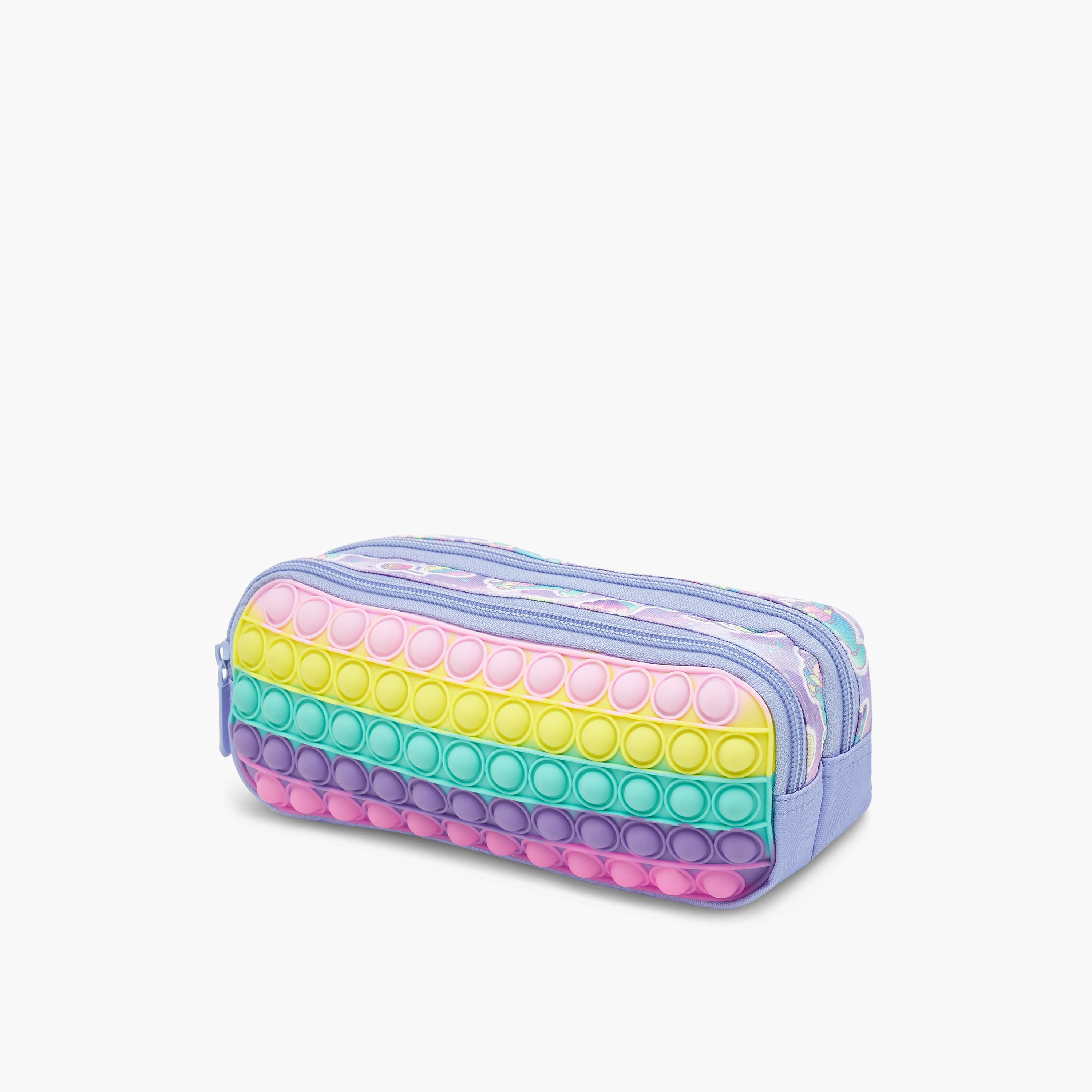 Flora Bella Pop-It Striped 2-Compartment Pencil Case-school-stationery-accessories-image-2