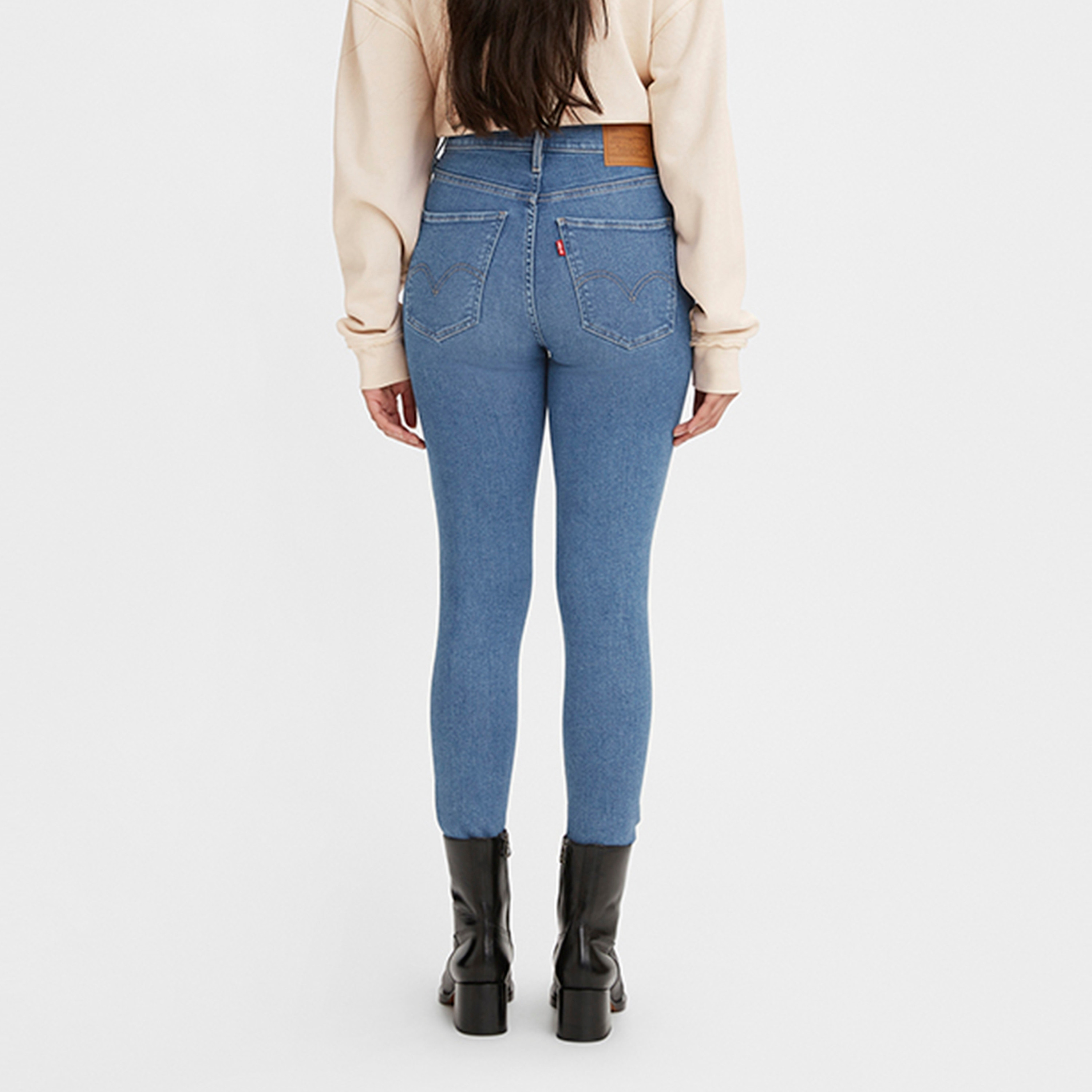 بنطال جينز من ليفايز ذو سكيني فت وجيب مع عالي الارتفاع بلون انديجو-women-clothing-bottoms-jeans-image-2