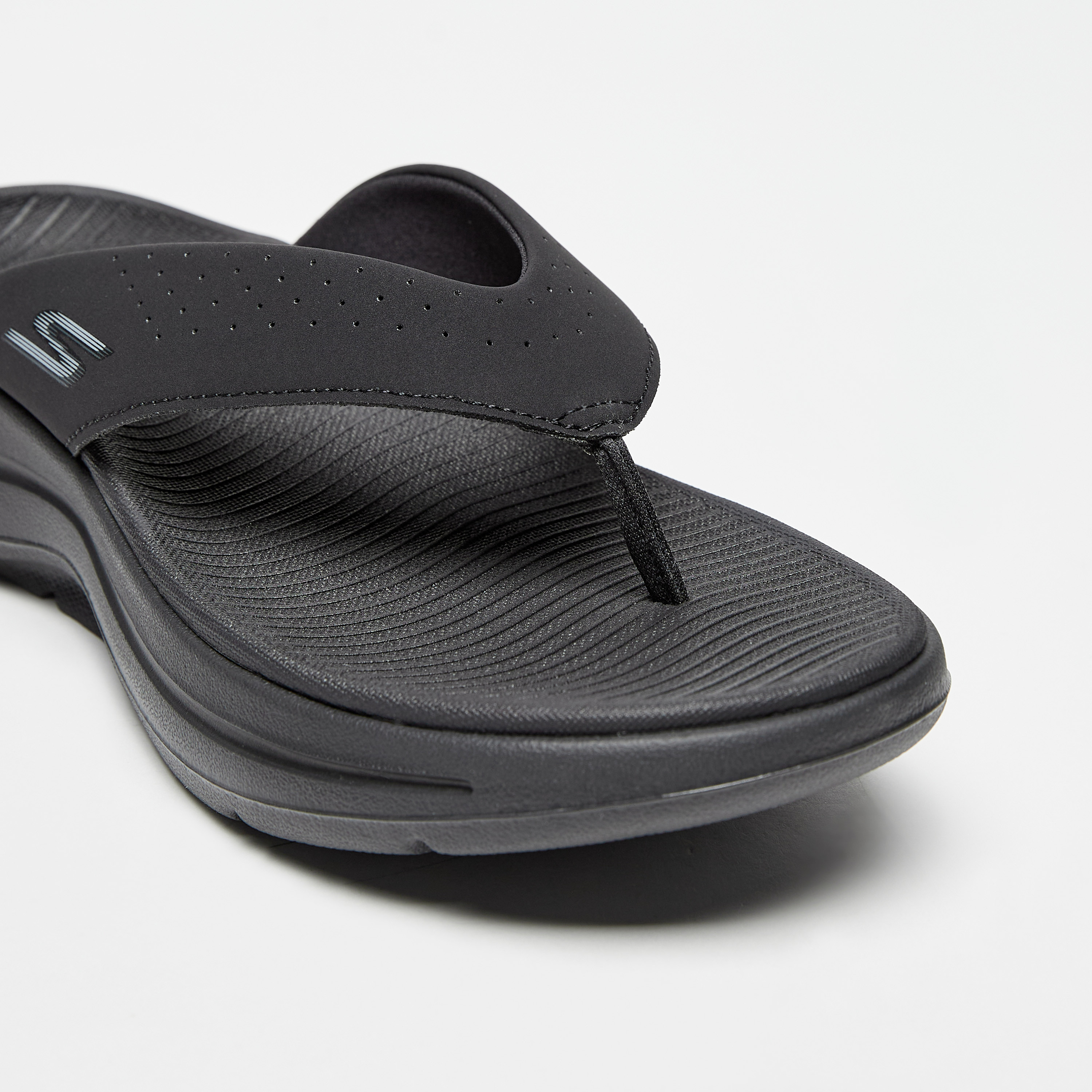 Skechers Go Walk Arch Fit Men Sandals 229063-BKRD | OE-men-shoes-flipflopsandslides-image-7