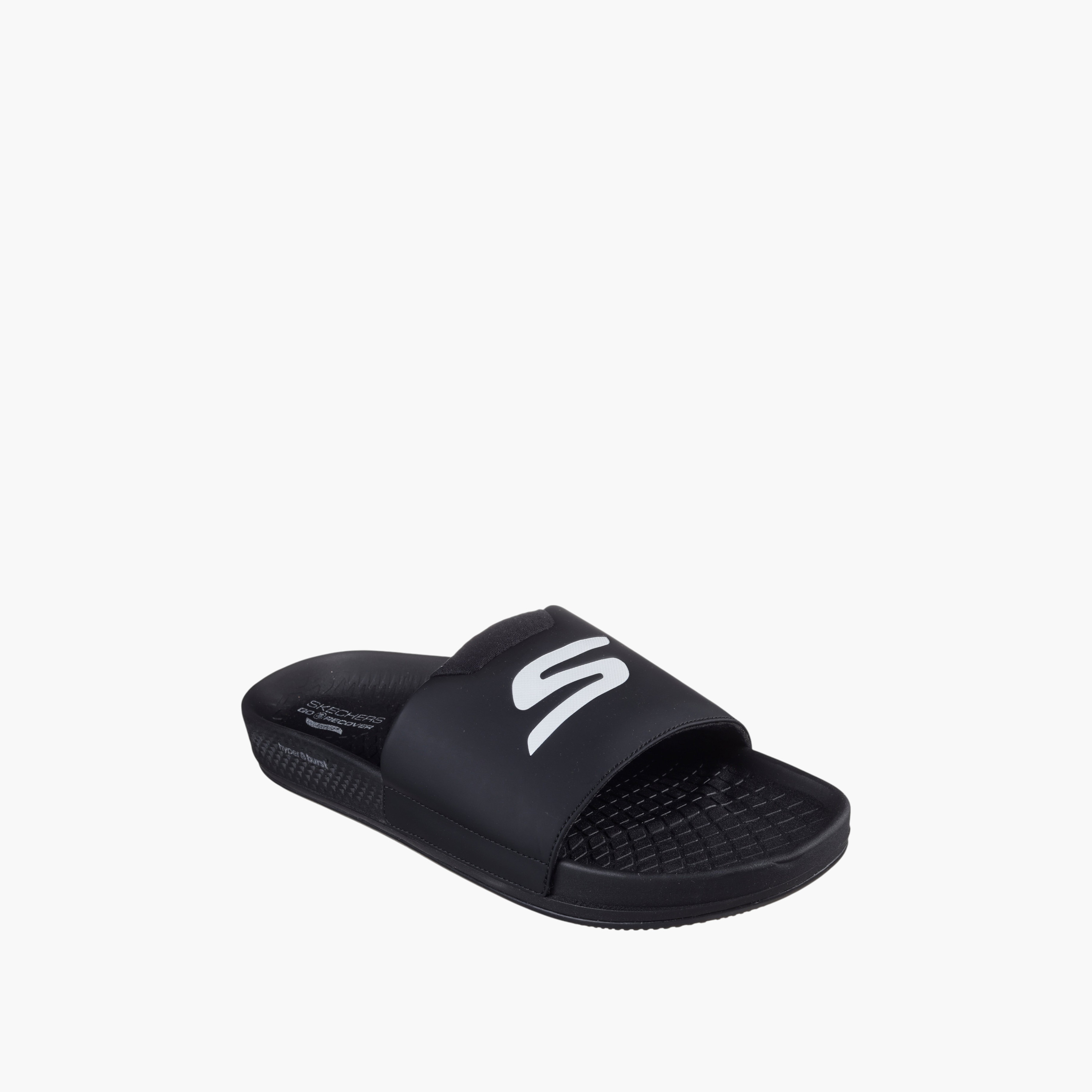 Sketchers Men's ARCH FIT HYPER SLIDE Slip-On Slides - 229254-BLK-men-shoes-flipflopsandslides-image-1