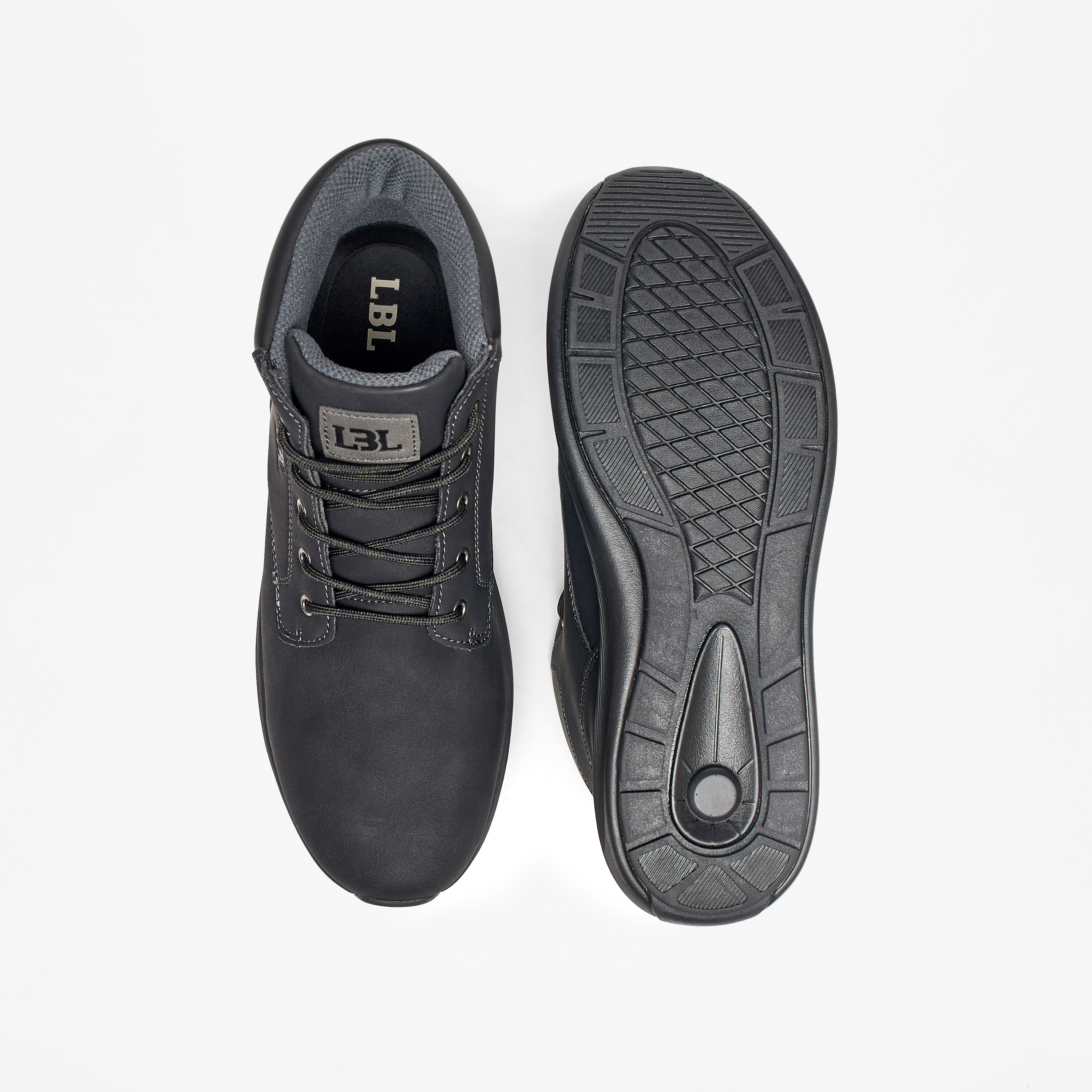 LBL by Shoexpress Panelled Lace-Up Ankle Boots-men-shoes-boots-image-4