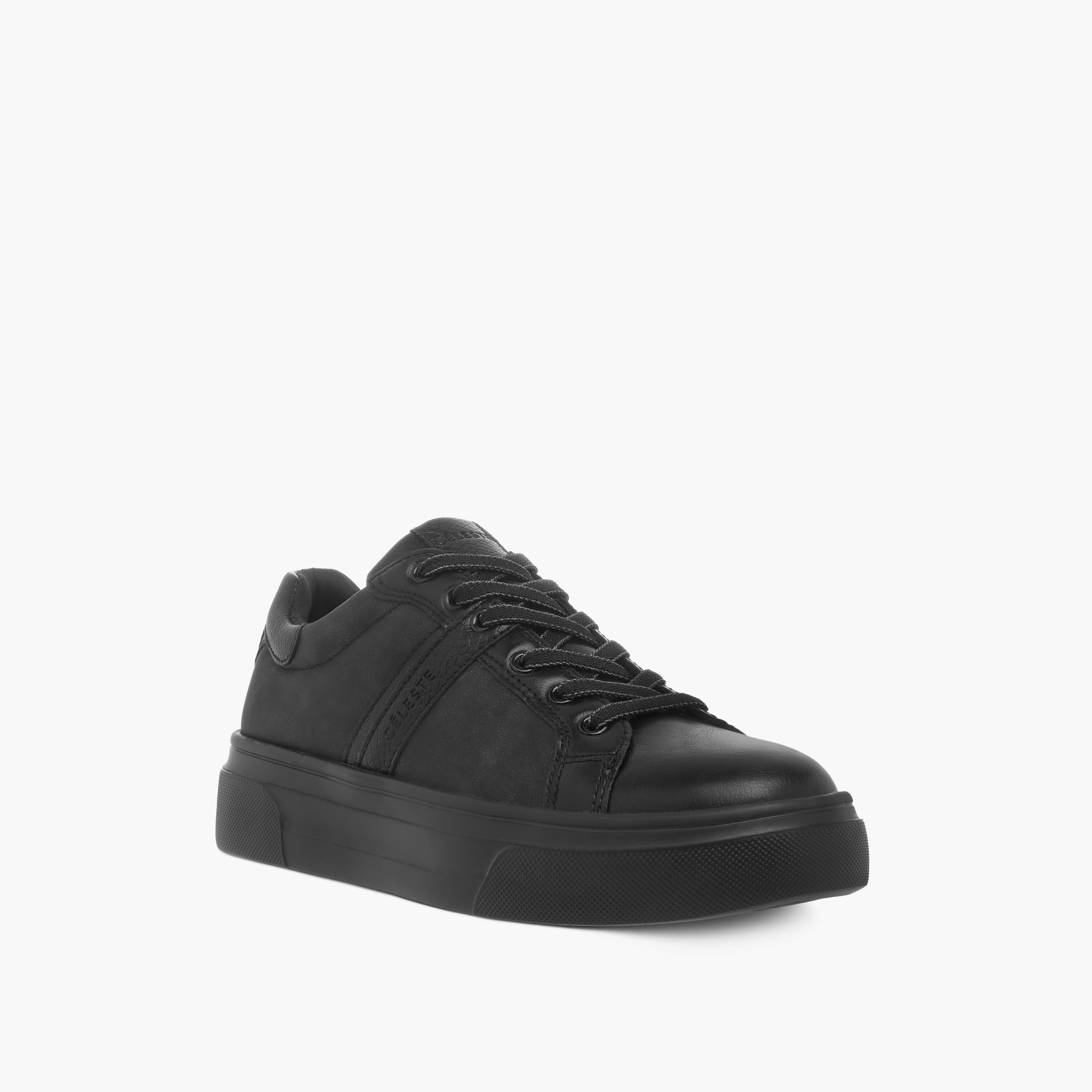 حذاء سنيكرز سادة بكاحل ورباط إغلاق للنساء من سيليست-women-shoes-sneakers-image-2