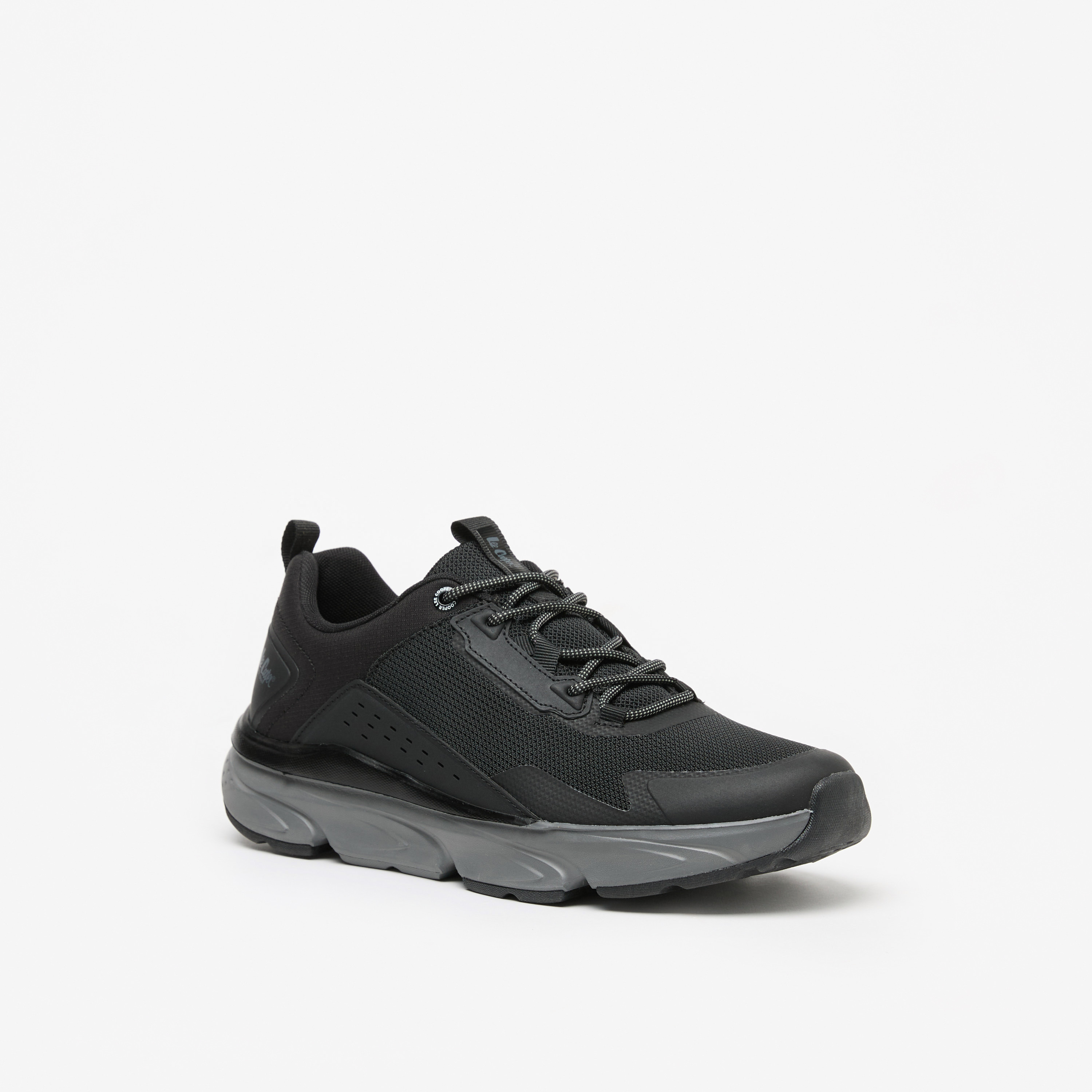 Lee Cooper Men's Textured Low Ankle Lace-Up Sneakers-men-shoes-sneakers-image-6
