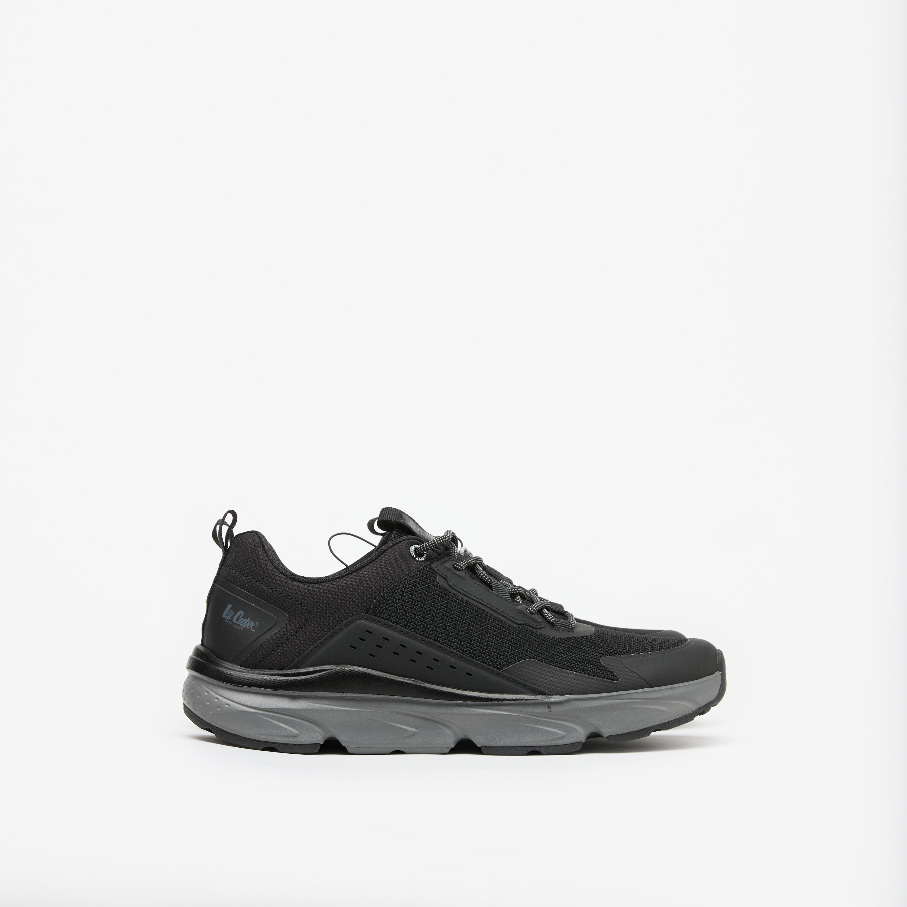 حذاء سنيكرز بارز الملمس برباط إغلاق وكاحل منخفض للرجال من لي كوبر-men-shoes-sneakers-image-3