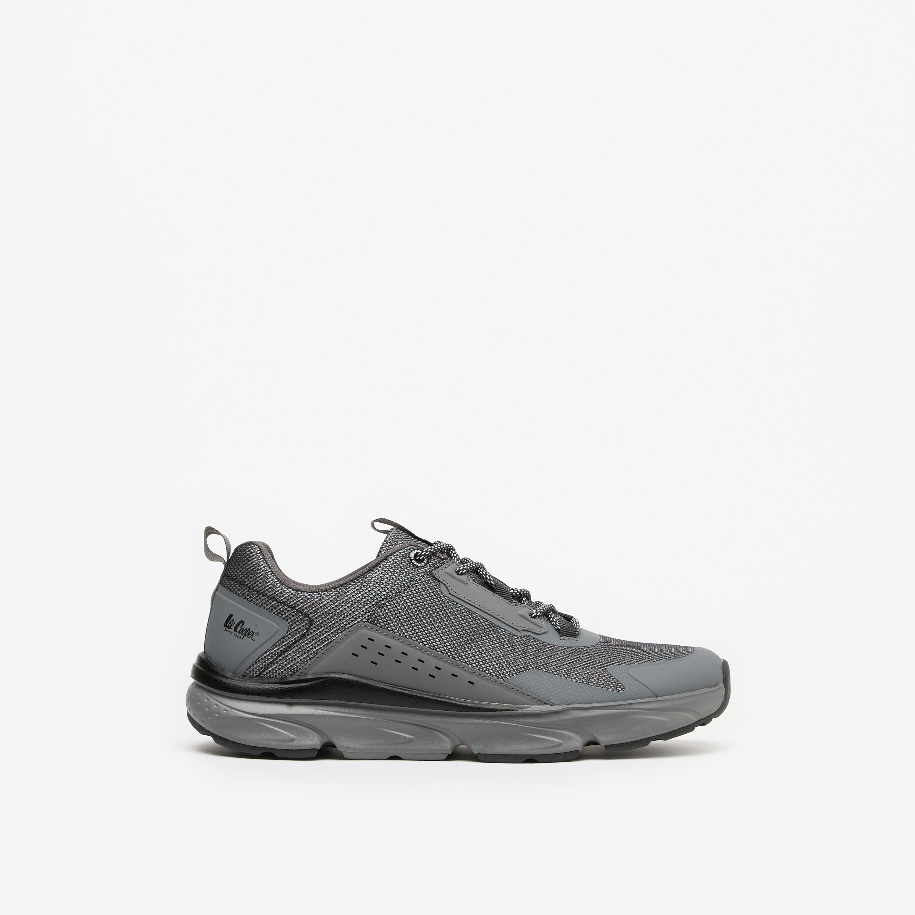 Lee Cooper Men's Textured Low Ankle Lace-Up Sneakers-men-shoes-sneakers-image-3
