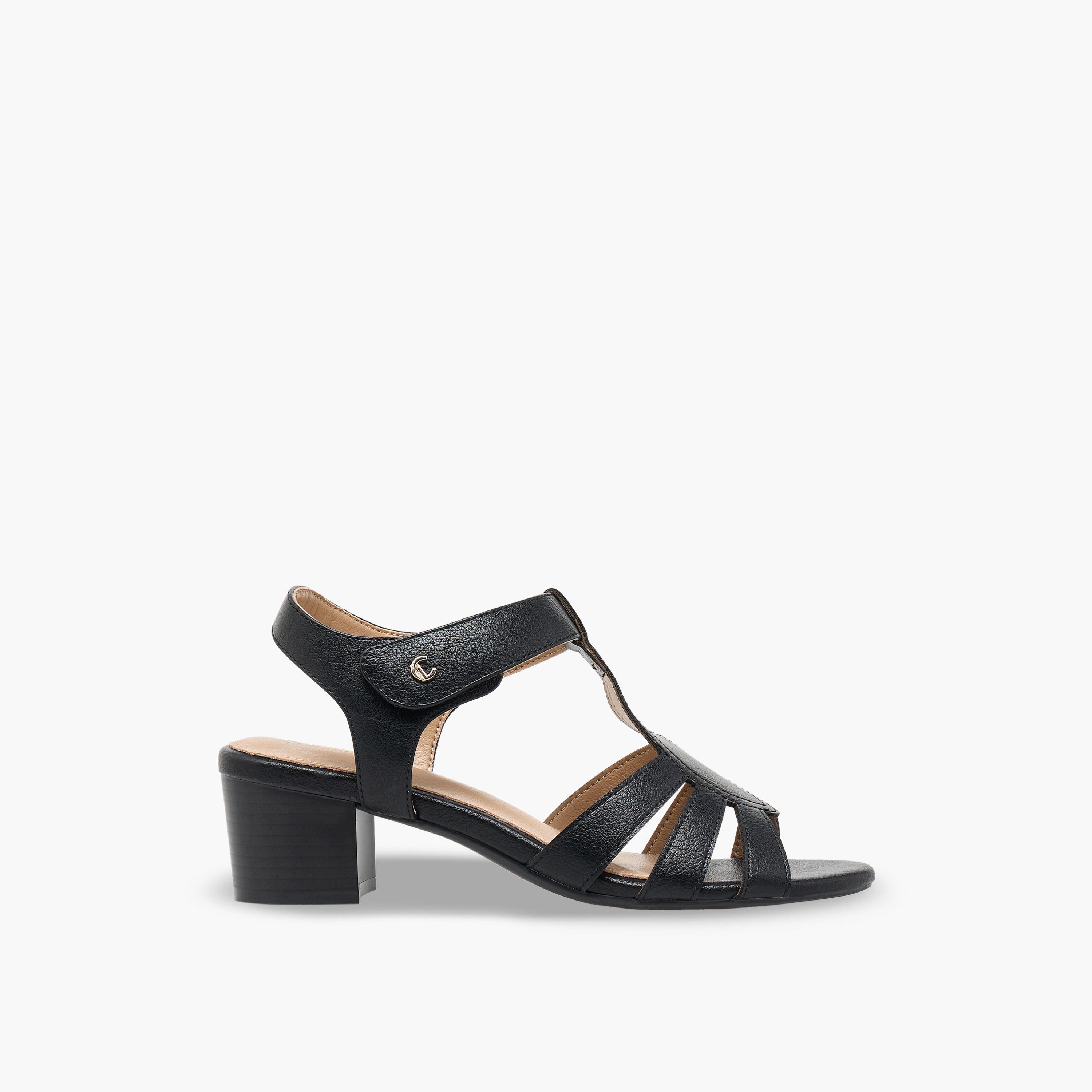 صندل بأحزمة وكعب سميك للنساء من لو كونفورت-women-shoes-sandals-heeled-image-3