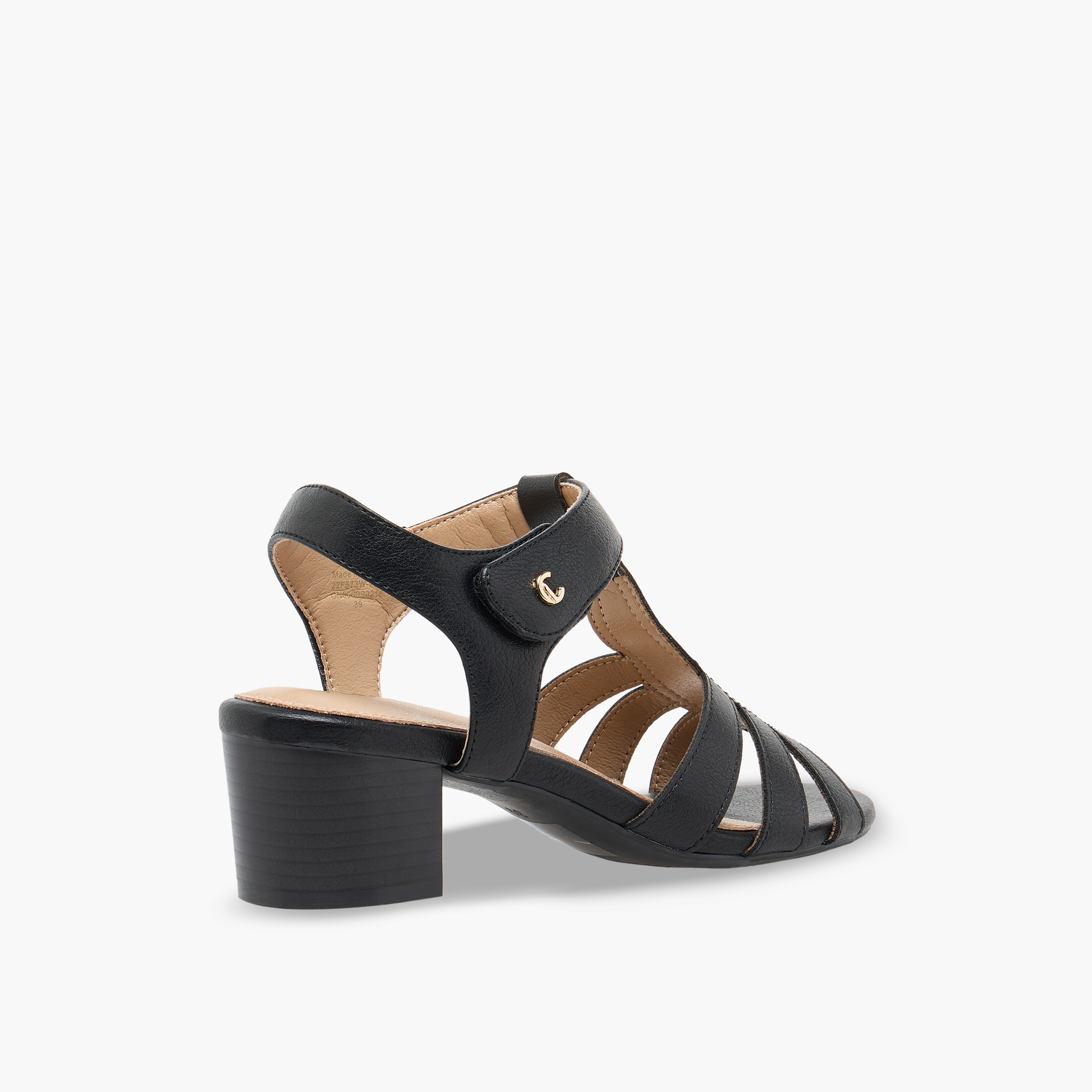 صندل بأحزمة وكعب سميك للنساء من لو كونفورت-women-shoes-sandals-heeled-image-6