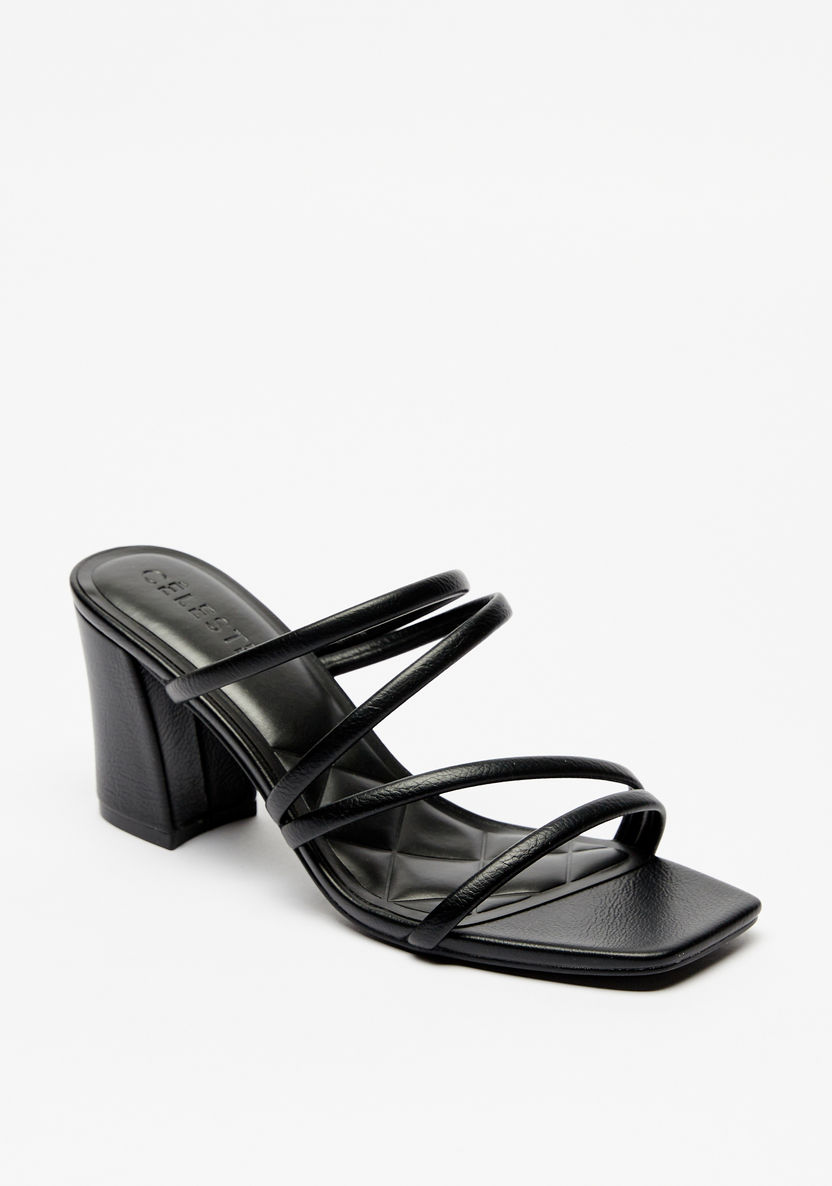 Celeste Women's Strappy Sandals with Block Heels-Women%27s Heel Shoes-image-0