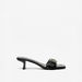 Celeste Women's Embellished Buckle Accent Sandals with Block Heels-Women%27s Heel Sandals-thumbnailMobile-2