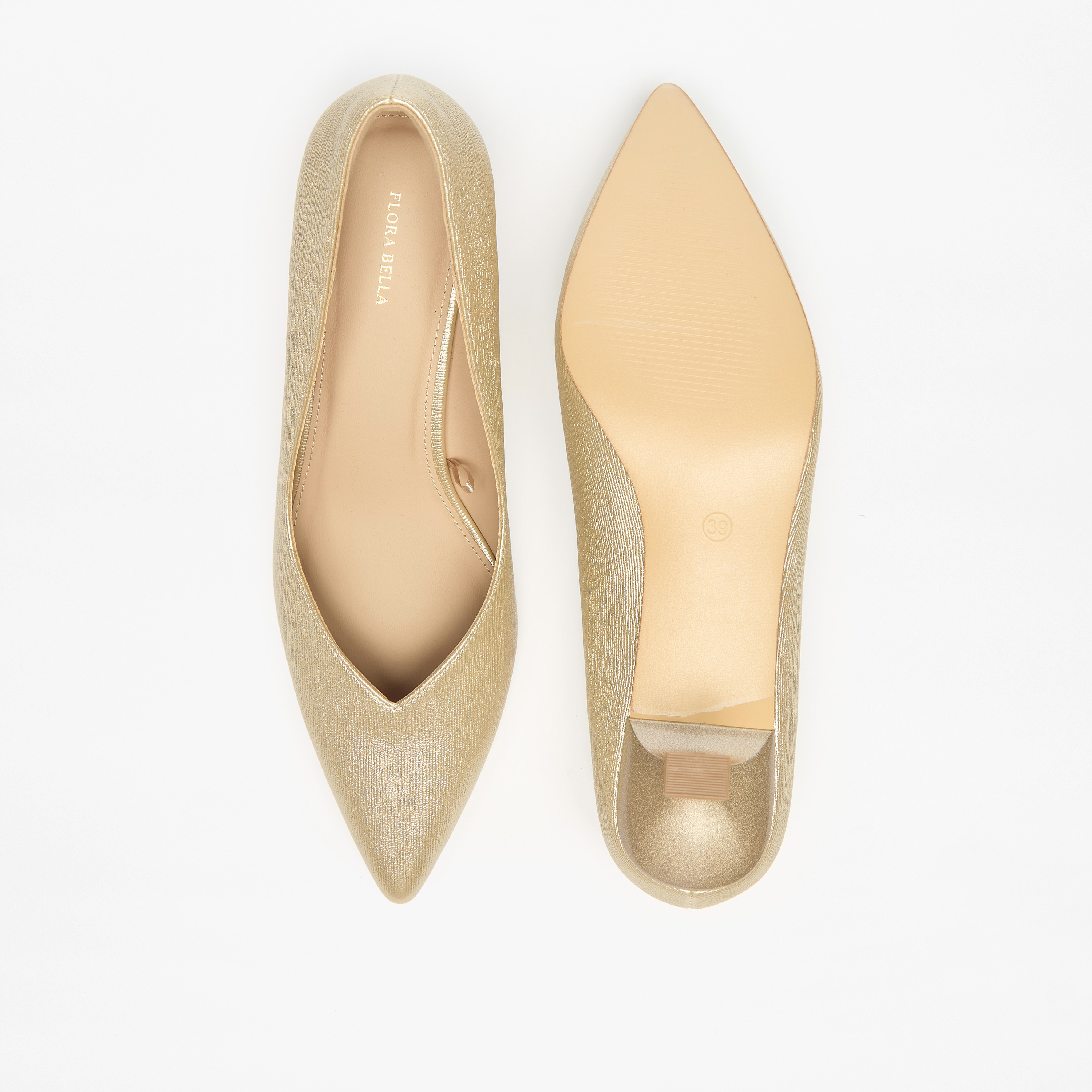 حذاء كلاسيكي سادة سهل الارتداء بكعب صغير من فلورا بيلا-women-shoes-heels-image-9