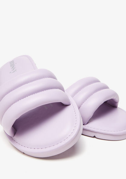 Missy Quilted Open Toe Slip-On Slide Slippers-Women%27s Flip Flops & Beach Slippers-image-3