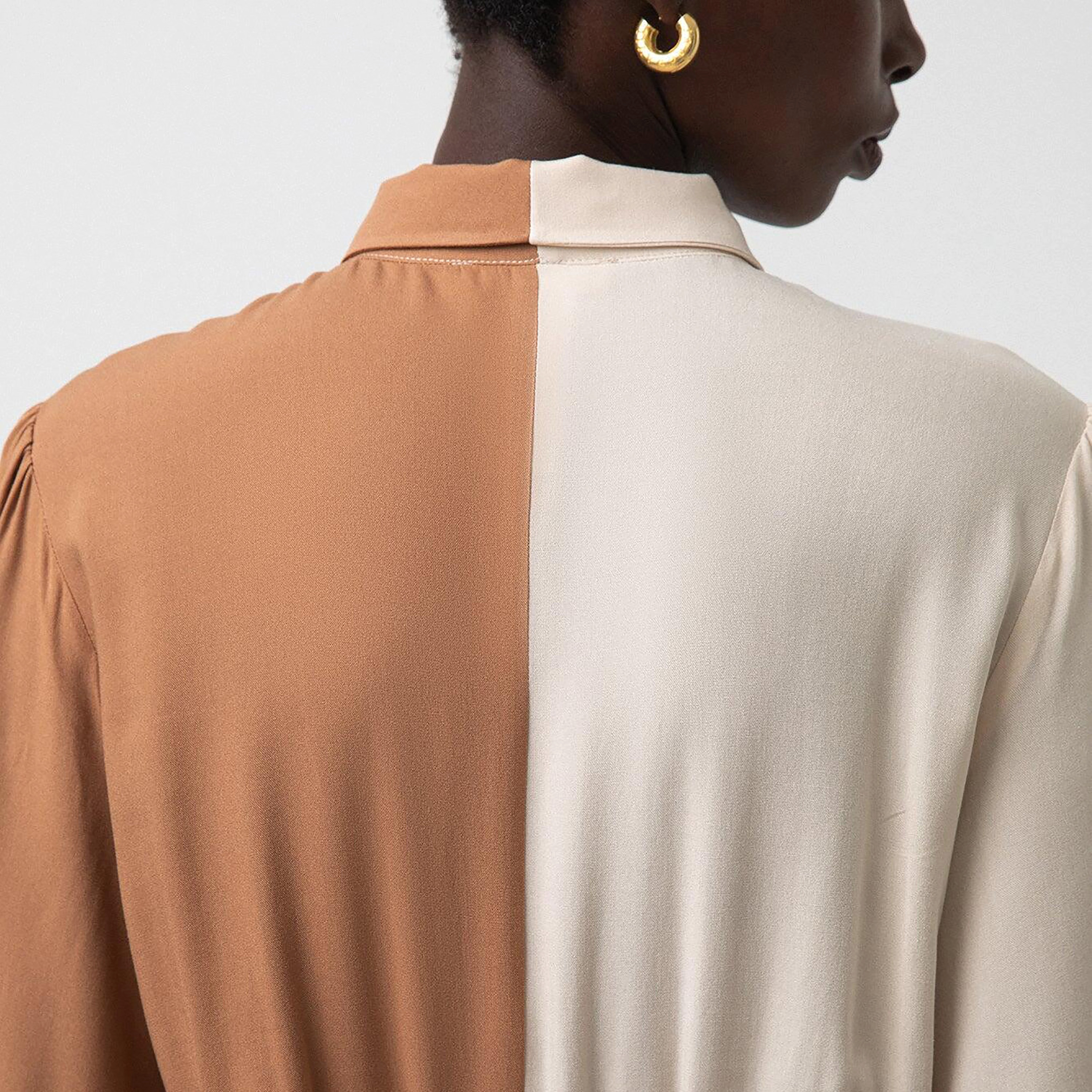 Touche Prive Colour Blocked Collared Shirt Maxi Dress-women-clothing-dresses-image-4
