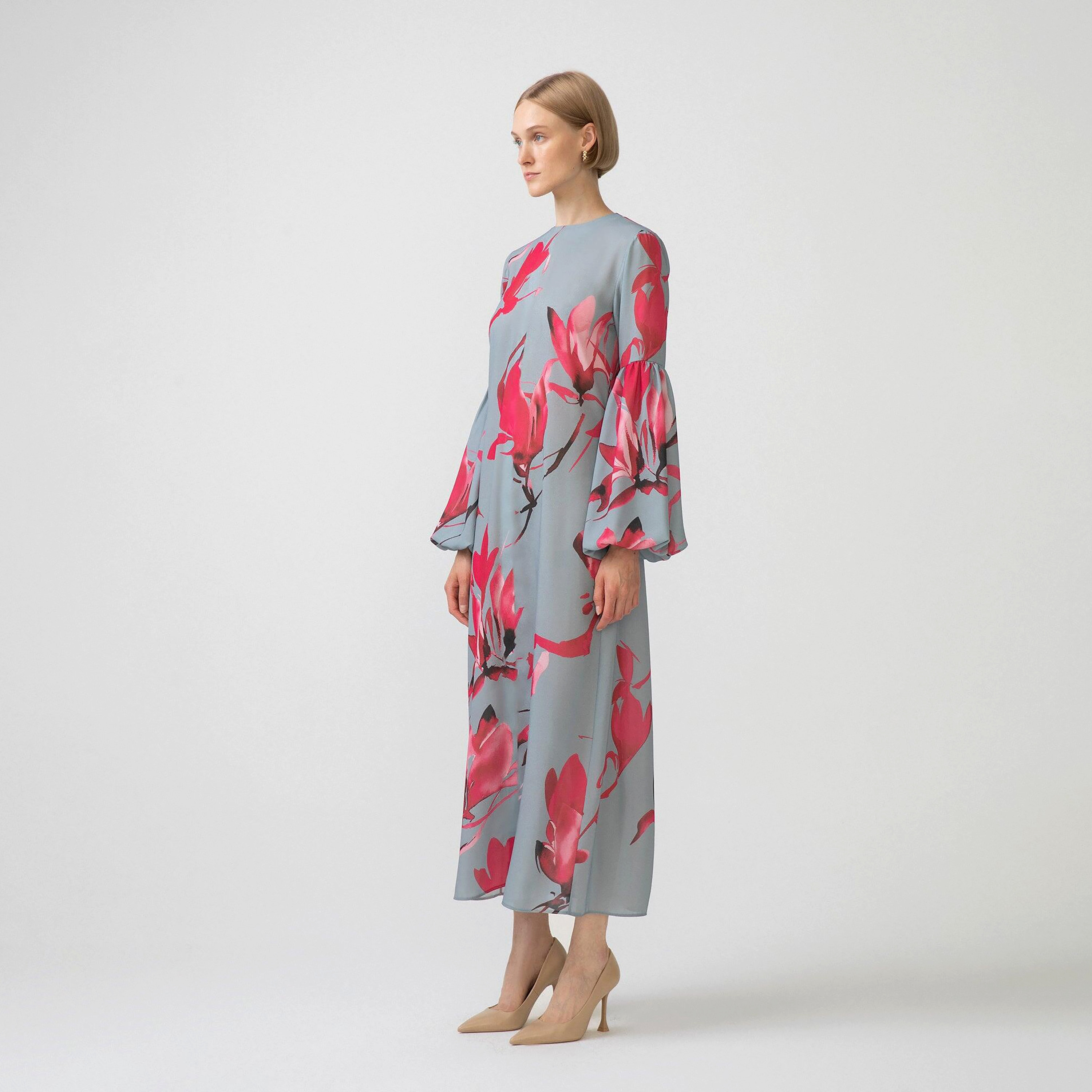 Touche Prive Floral Round Neck Maxi Dress-women-clothing-dresses-image-2