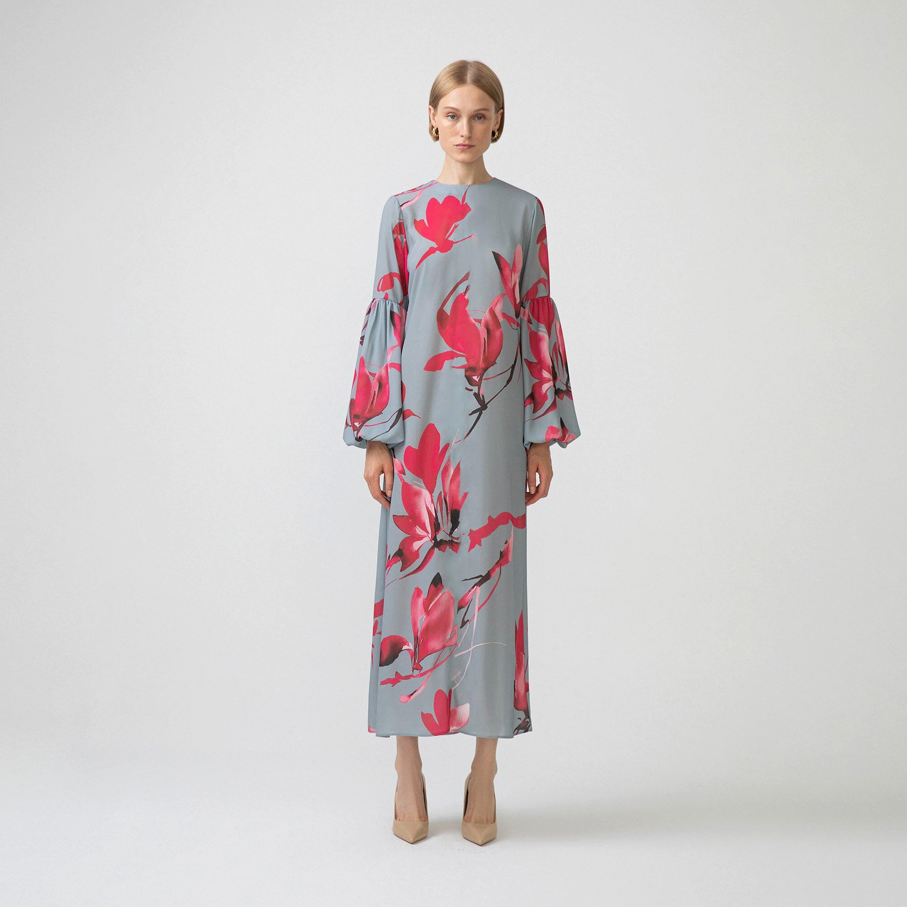 Touche Prive Floral Round Neck Maxi Dress-women-clothing-dresses-image-4