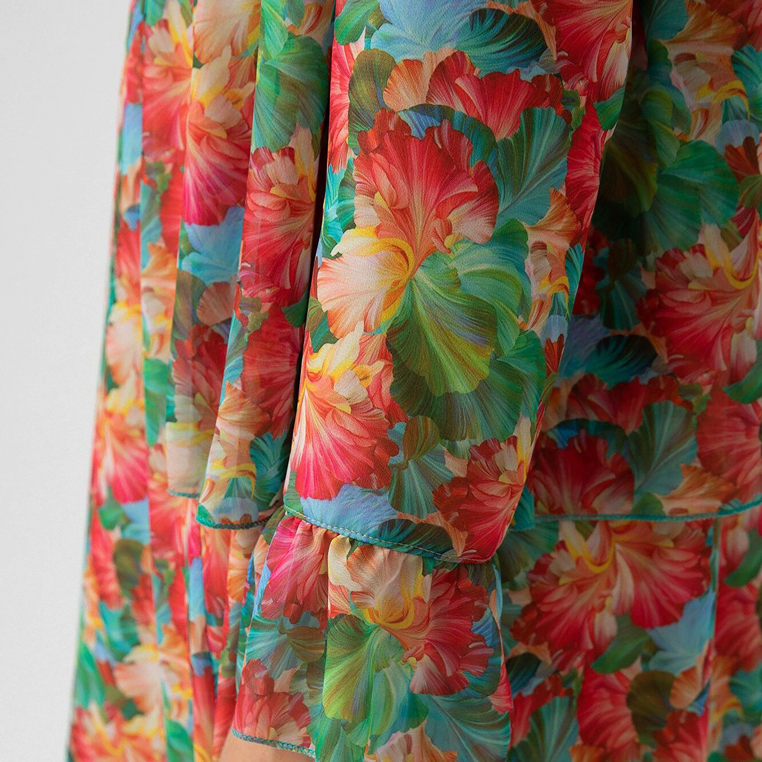 فستان ماكسي بياقة دائرية مع زھور من توش بريف-women-clothing-dresses-image-3