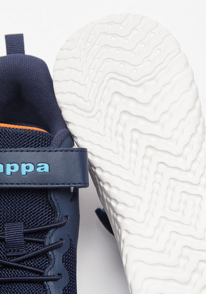 Kappa Boys' Textured Walking Shoes with Hook and Loop Closure