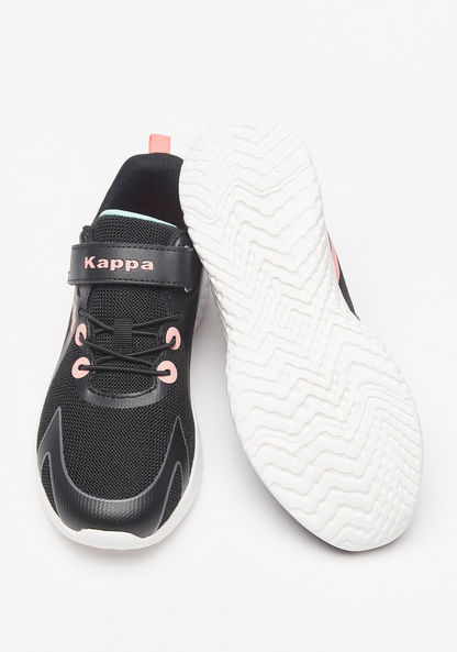 Kappa Girls' Textured Walking Shoes with Hook and Loop Closure-Girl%27s Sports Shoes-image-2