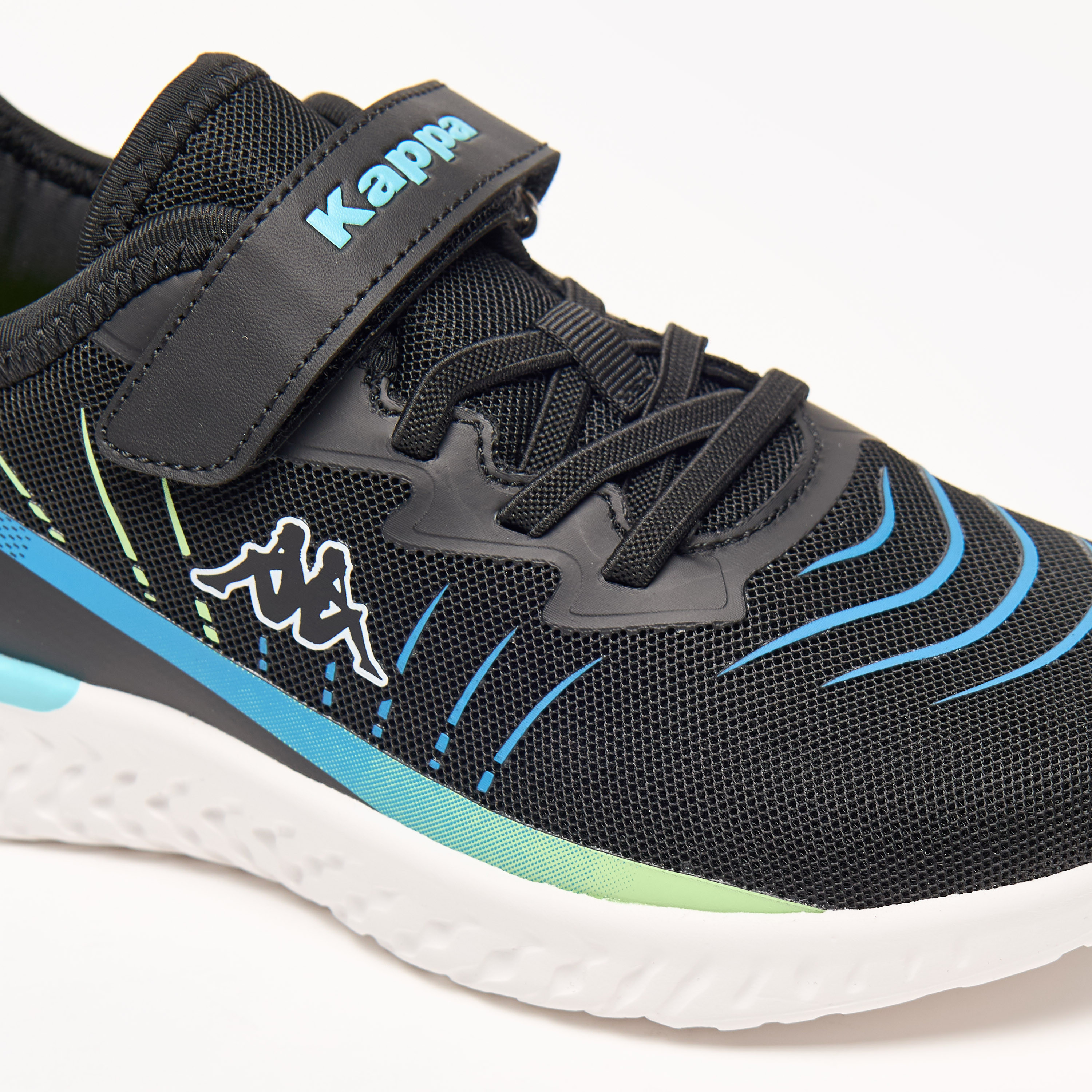 Kappa Kids' Logo Detail Sports Shoes with Hook and Loop Closure-sports-boys-shoes-image-5