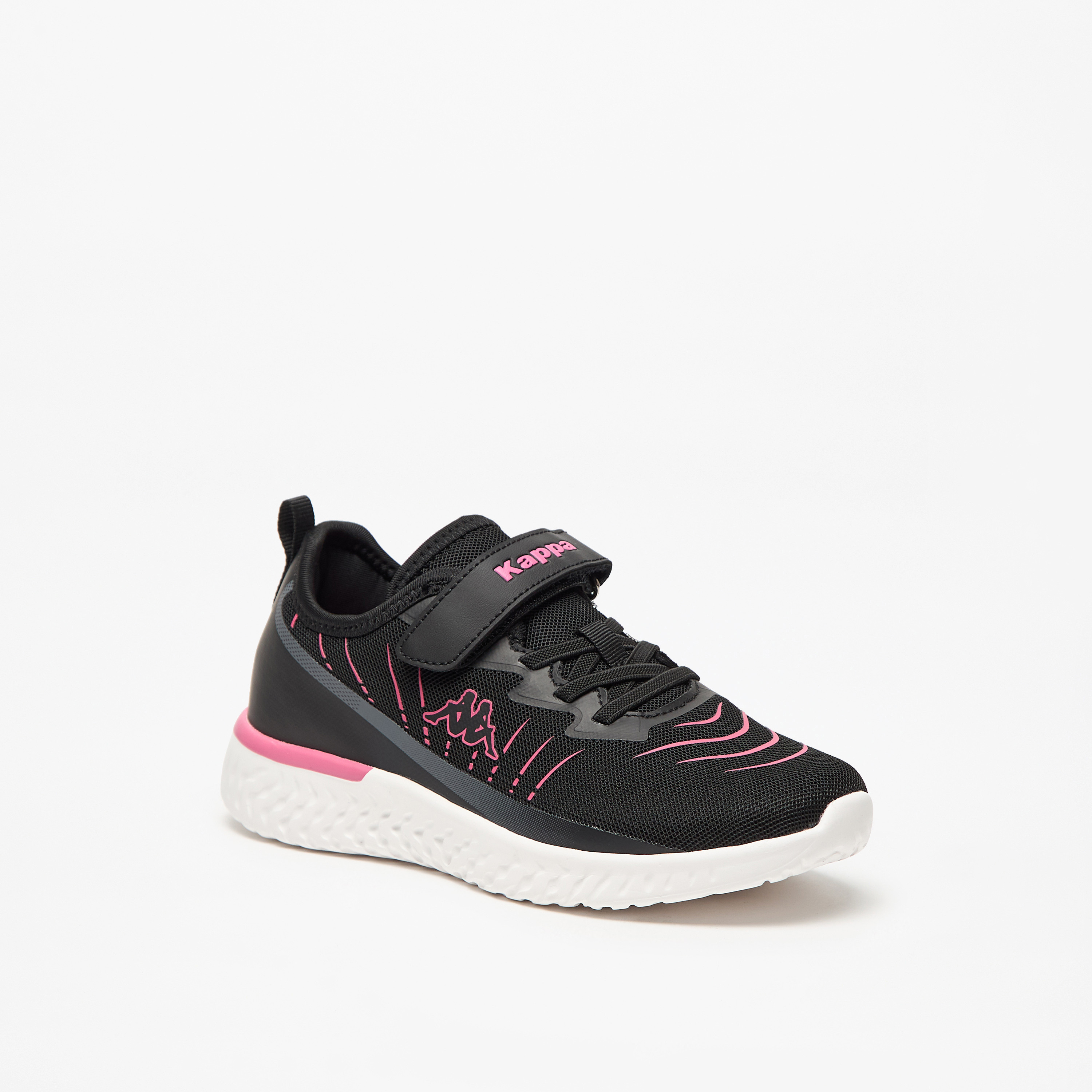 Kappa Girls' Logo Detail Sports Shoes with Hook and Loop Closure-girls-shoes-sneakers-image-6