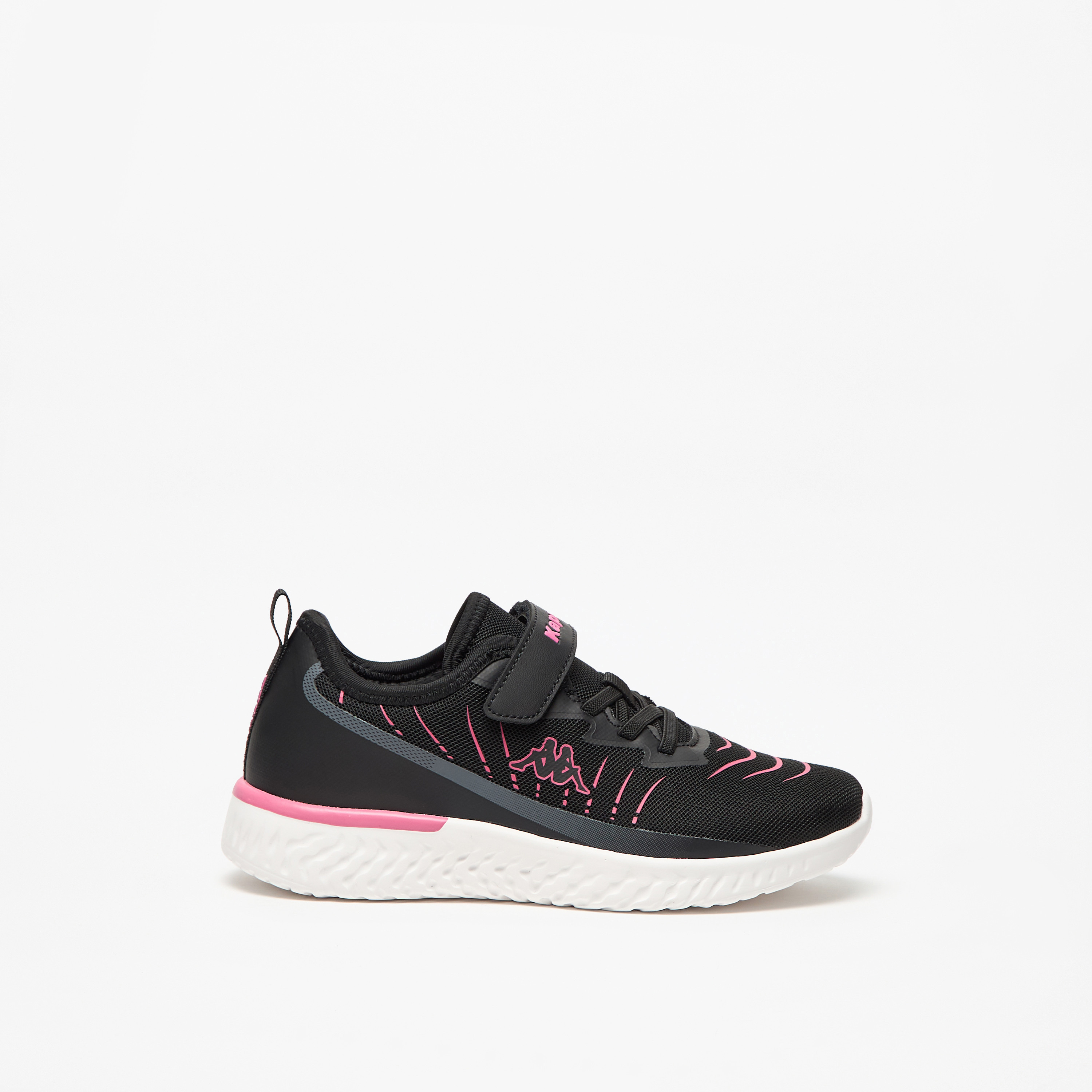 Kappa Girls' Logo Detail Sports Shoes with Hook and Loop Closure-girls-shoes-sneakers-image-8