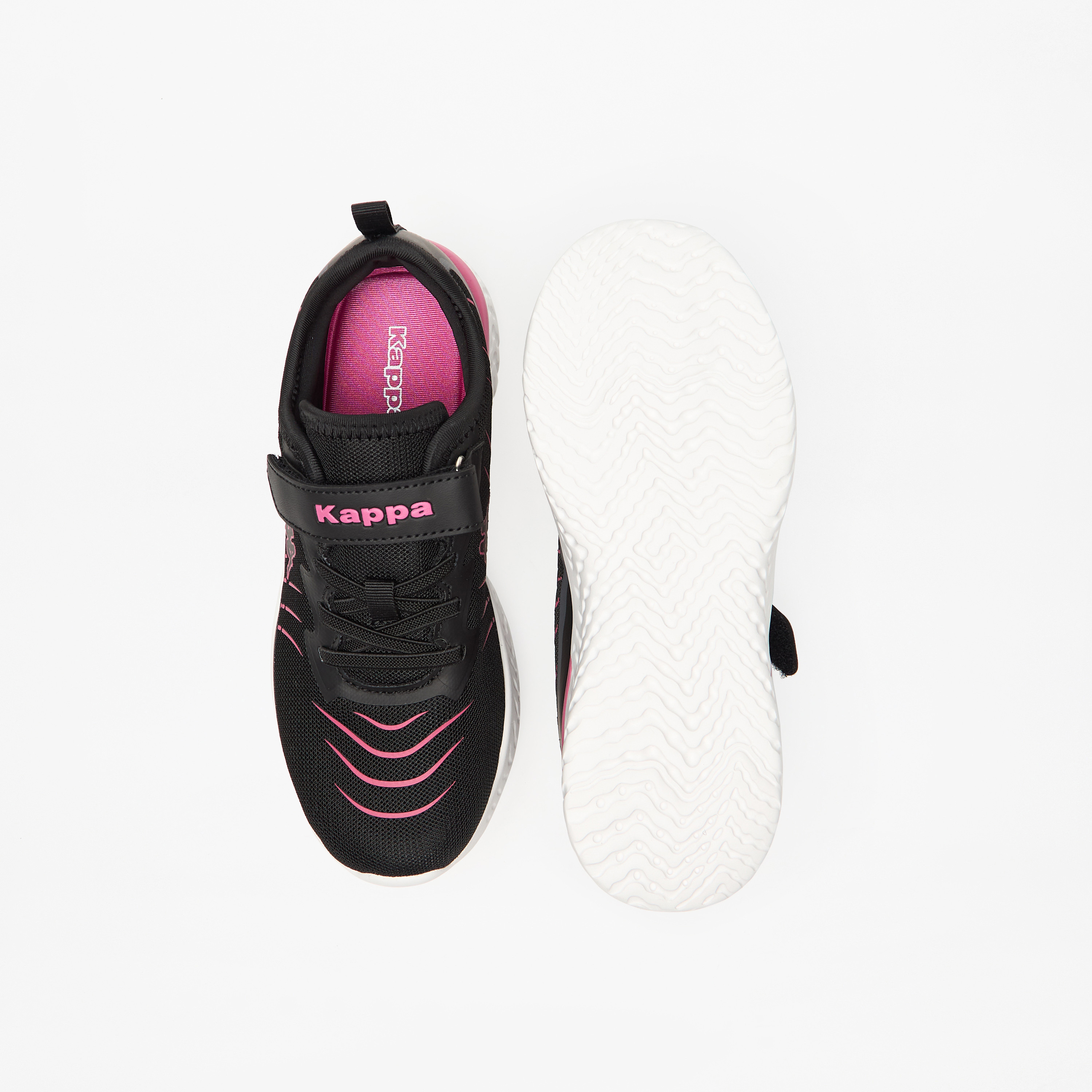 Kappa Girls' Logo Detail Sports Shoes with Hook and Loop Closure-girls-shoes-sneakers-image-9