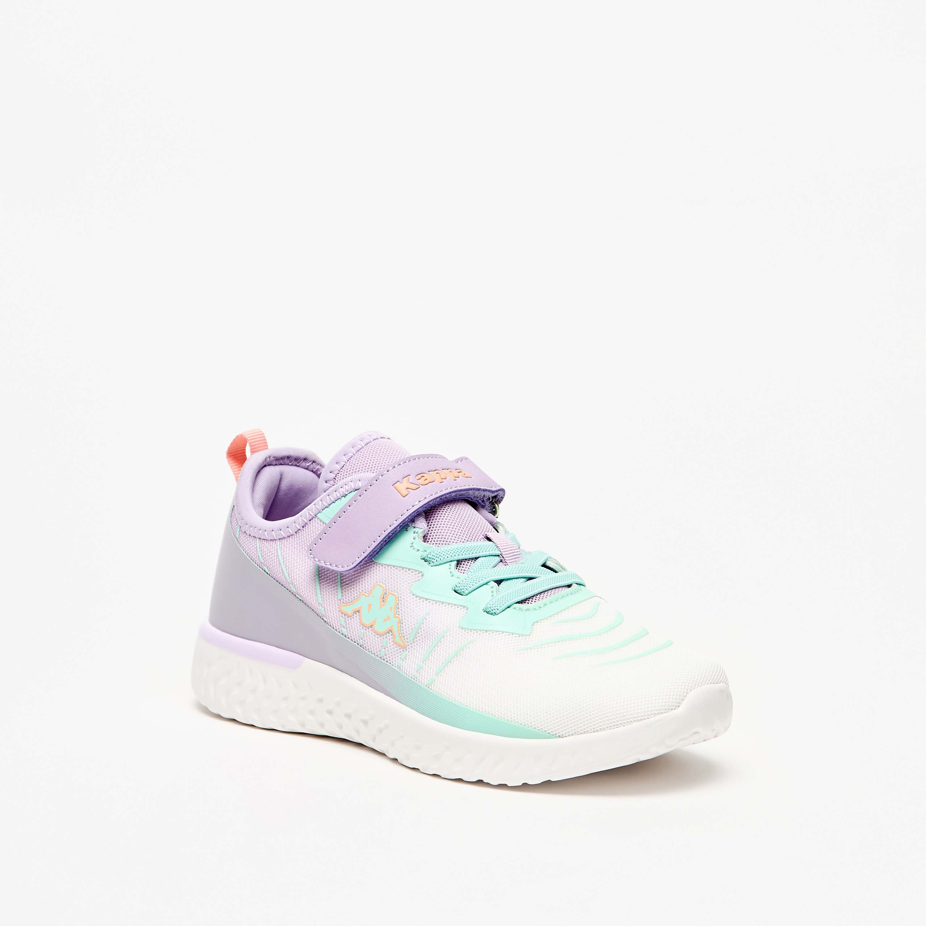 Kappa Girls' Logo Detail Sports Shoes with Hook and Loop Closure-girls-shoes-sneakers-image-1