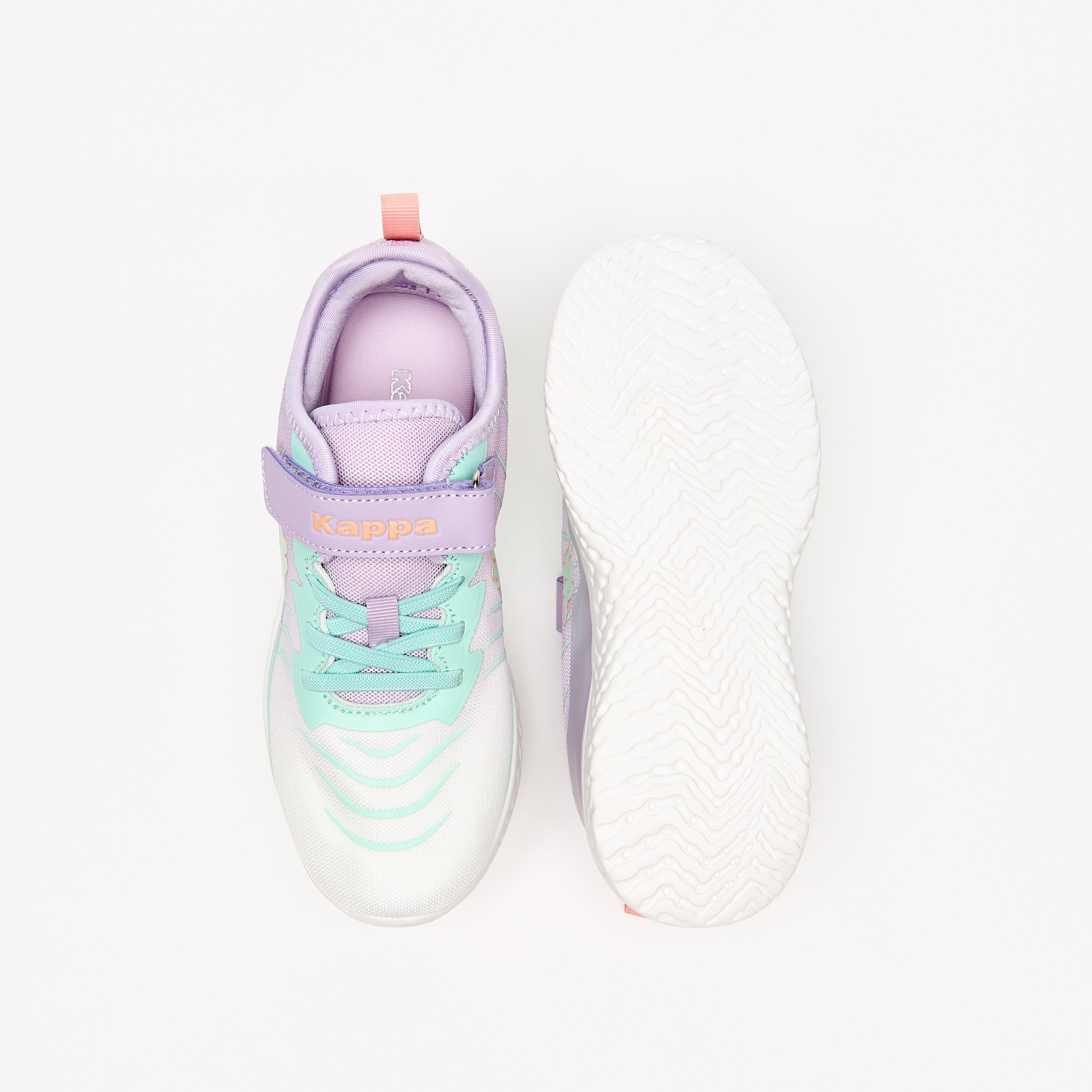 حذاء رياضي بشريط إغلاق لاصق وطبعات شعار للبنات من كابا-girls-shoes-sneakers-image-4
