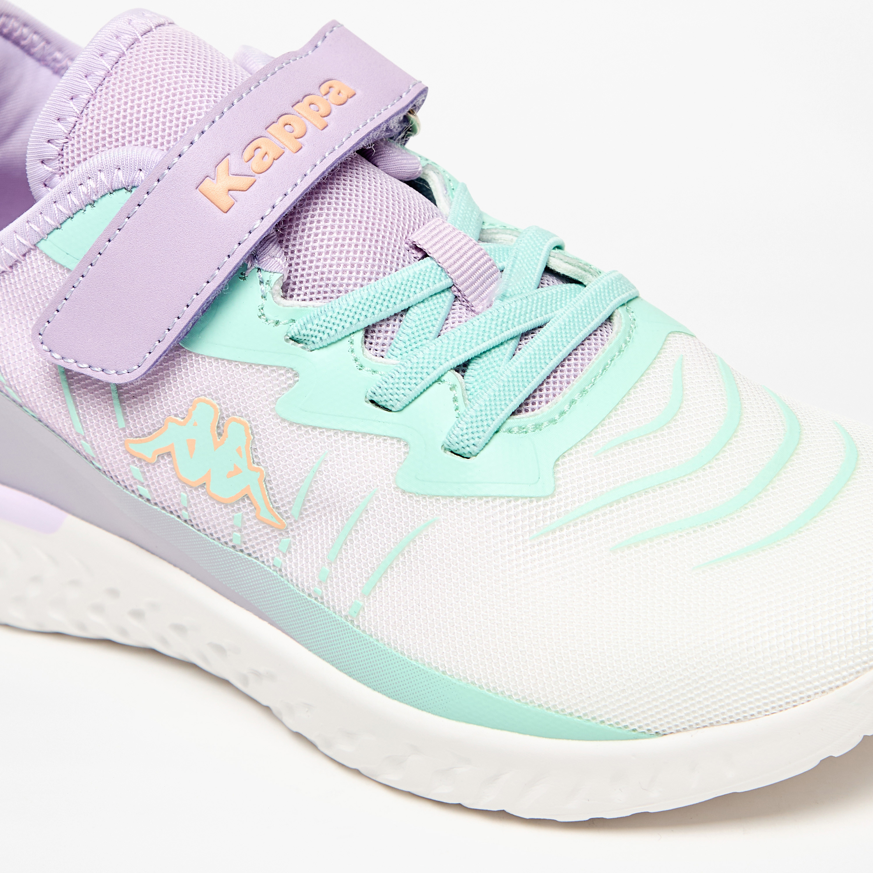 Kappa Girls' Logo Detail Sports Shoes with Hook and Loop Closure-girls-shoes-sneakers-image-5