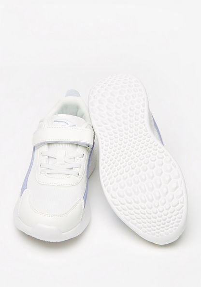 Dash Textured Sneakers with Hook and Loop Closure-Girl%27s Sneakers-image-2