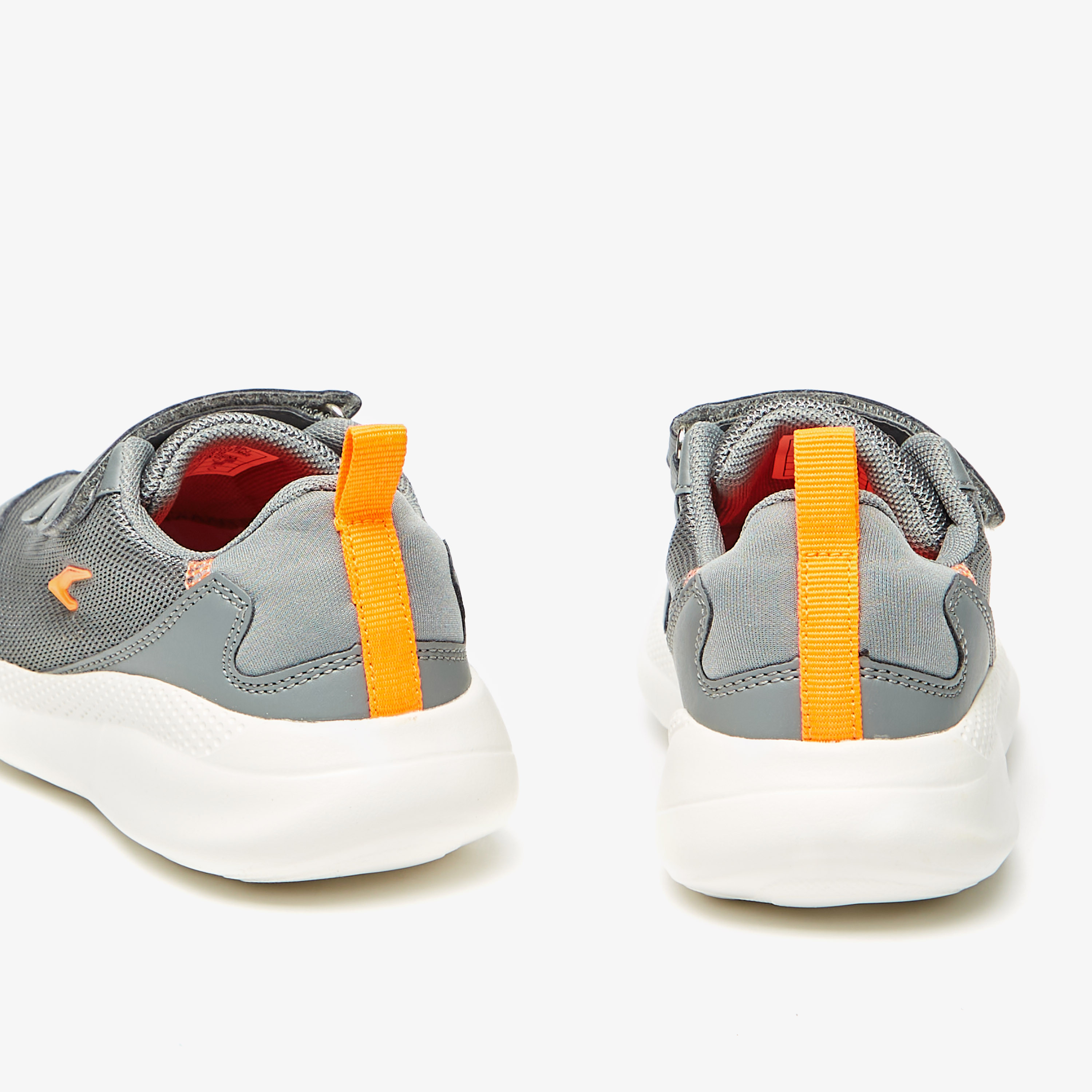 Dash Textured Sneakers with Hook and Loop Closure-sports-boys-shoes-image-4