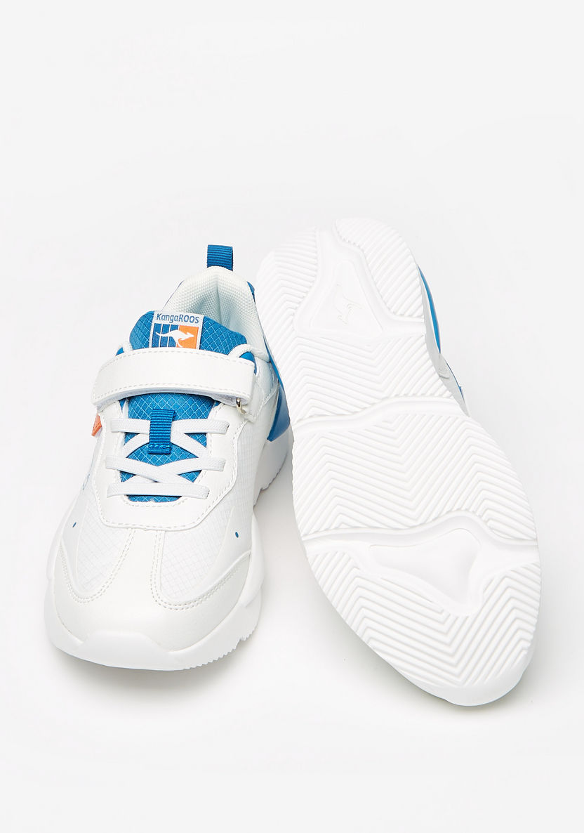KangaROOS Boys' Logo Print Walking Shoes with Hook and Loop Closure-Boy%27s Sports Shoes-image-2