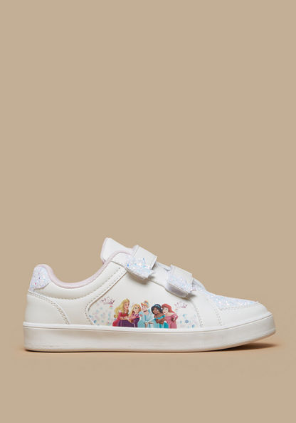 Disney Princess Print Sneakers with Hook and Loop Closure-Girl%27s Sneakers-image-0