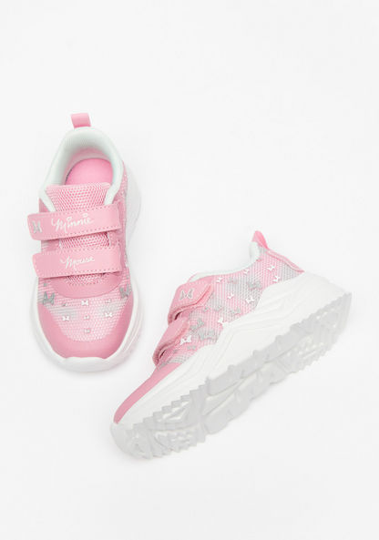 Disney Butterfly Print Sneakers with Hook and Loop Closure-Girl%27s Casual Shoes-image-1