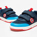 Captain America Applique Detail Sneakers with Hook and Loop Closure-Boy%27s Sneakers-thumbnailMobile-4