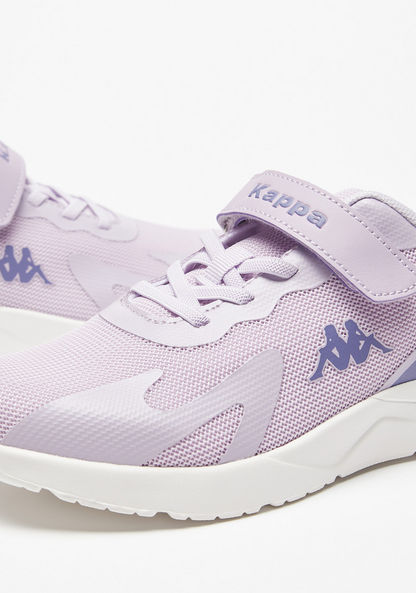 Kappa Girls' Textured Walking Shoes with Hook and Loop Closure