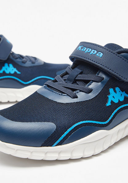 Kappa Boys' Textured Walking Shoes with Hook and Loop Closure