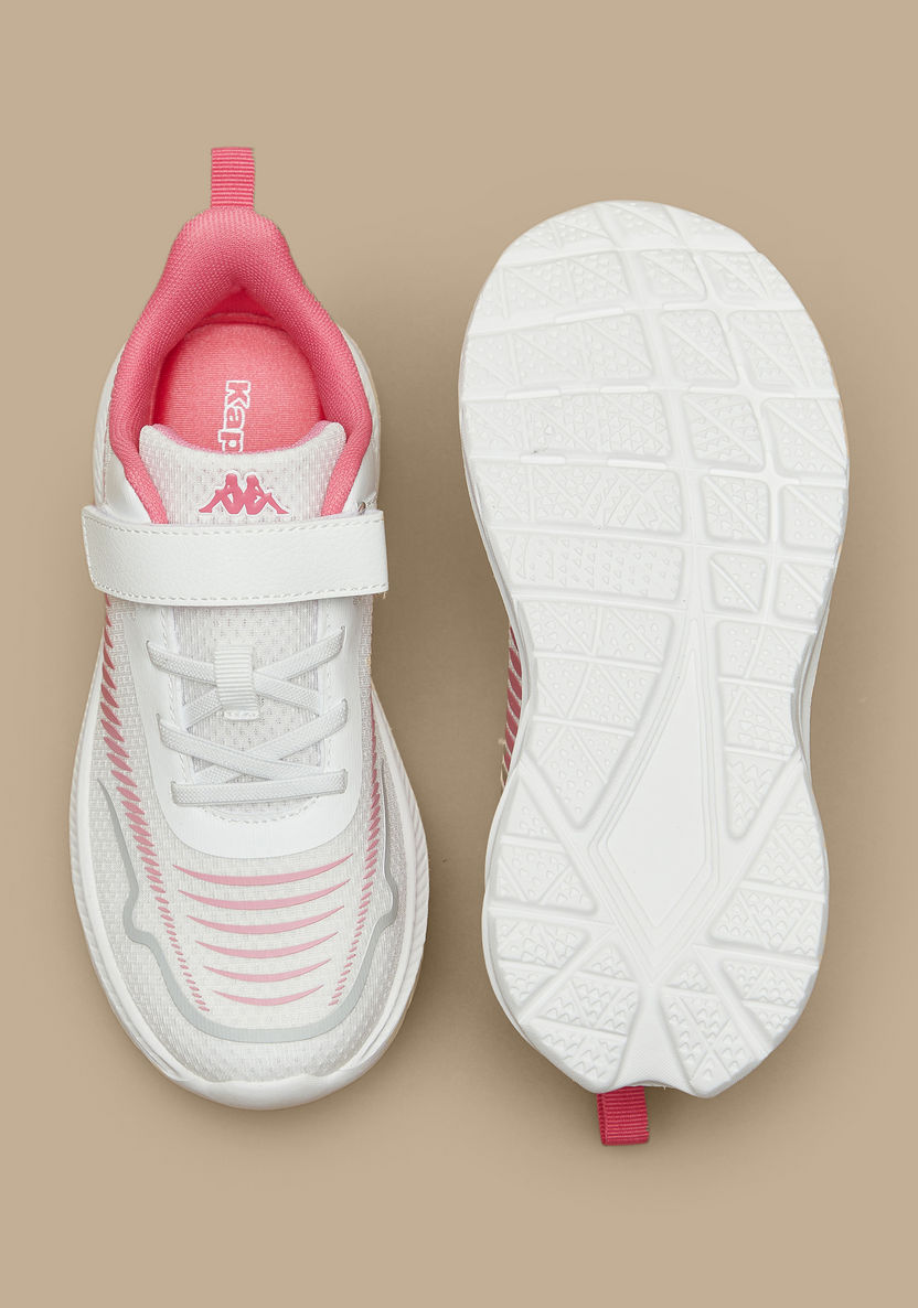 Kappa Kids' Printed Hook and Loop Closure Sports Shoes -Girl%27s Sports Shoes-image-3