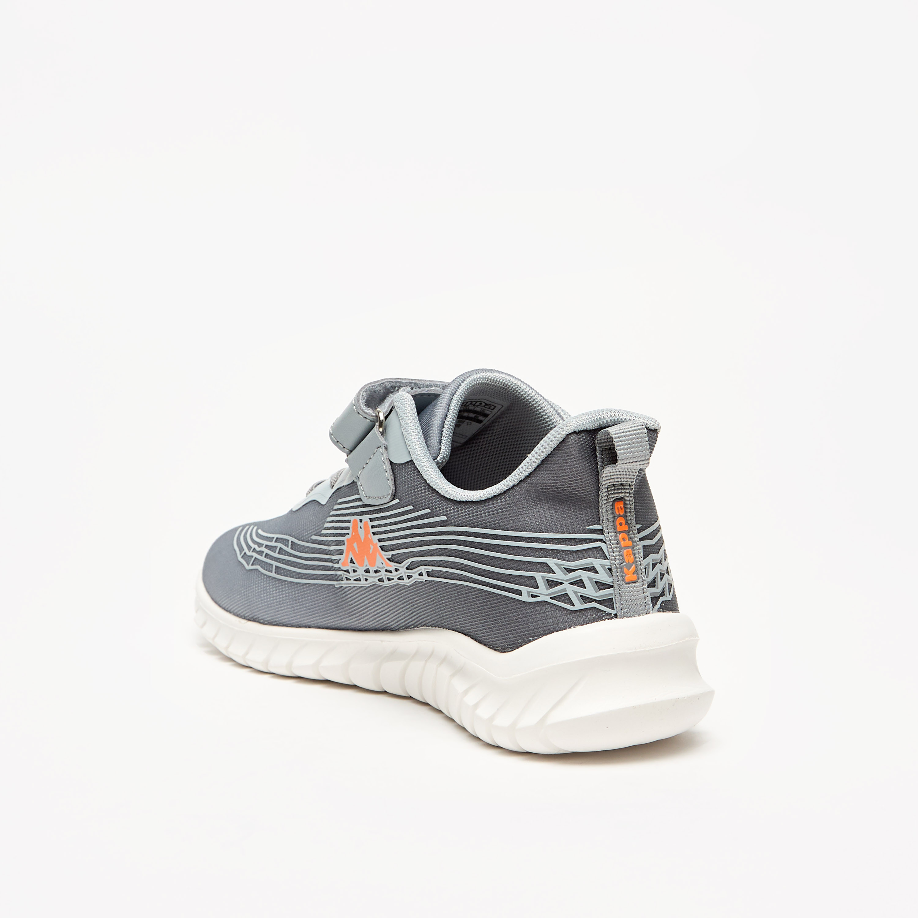 حذاء رياضي بشريط إغلاق لاصق وتفاصيل شعار للأولاد من كابا-sports-boys-shoes-image-2