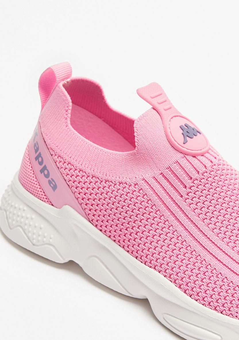 Kappa Girls' Textured Slip-On Walking Shoes-Girl%27s Sports Shoes-image-4