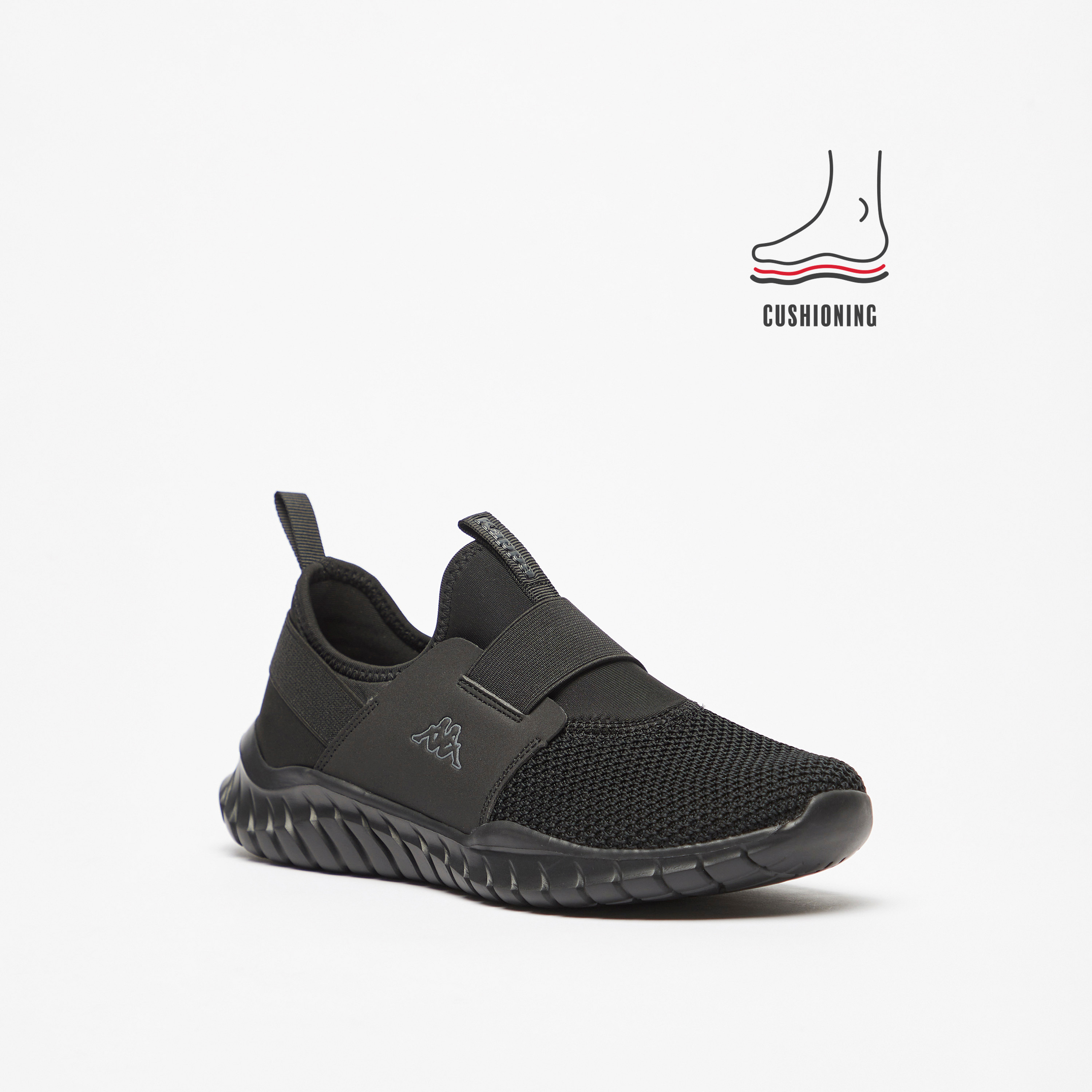 Kappa Kids Slip-On Cushioned Sole Walking Shoes-girls-shoes-schoolshoes-image-1