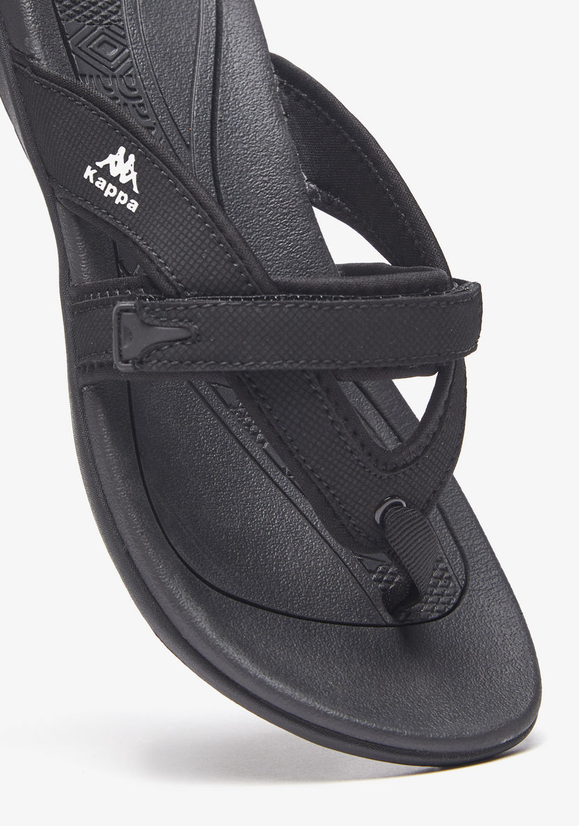 Kappa Women's Solid Slip-On Thong Sandals with Straps-Women%27s Flat Sandals-image-3
