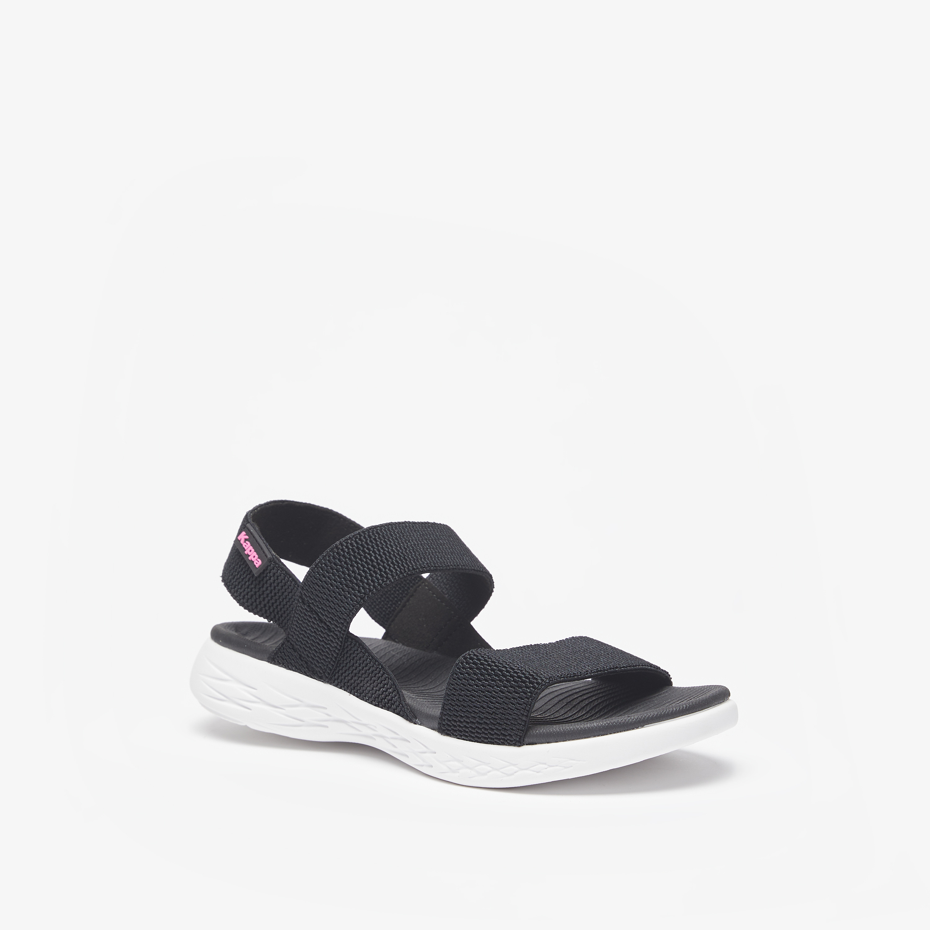 Kappa Women's Textured Slip-On Slide Sandals with Back Strap-women-shoes-flats-sandals-image-1