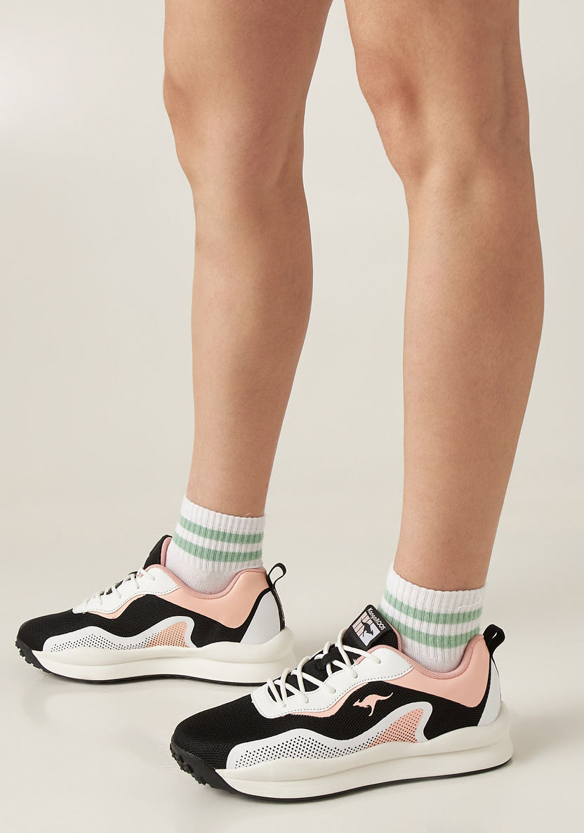 KangaROOS Women's Panelled Lace-Up Walking Shoes-Women%27s Sports Shoes-image-0